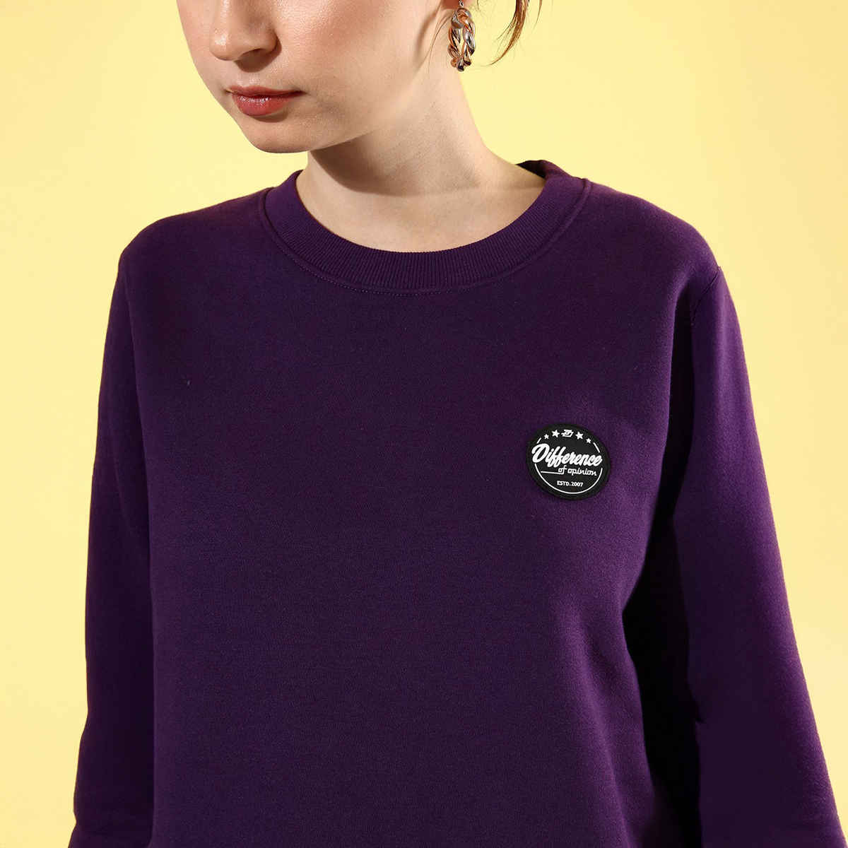 Difference Of Opinion Women's Sweatshirt | Dowswt031 | Purple - L