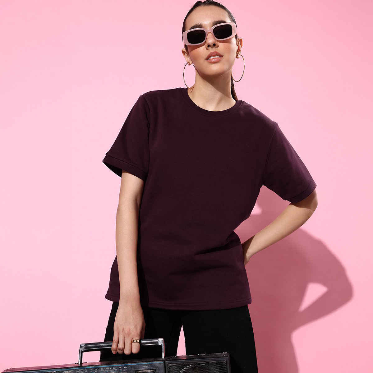 Dillinger Women's Sweatshirt | Dlwmnswt062 | Wine - XS