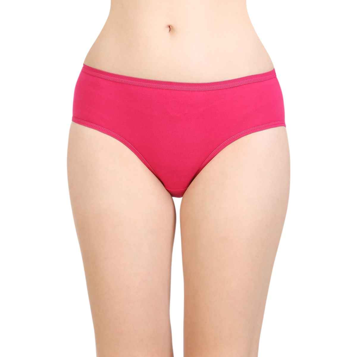 Bodycare Women's Solid Cotton Briefs | Outer Elastic | SKU: 26D | Multicolour