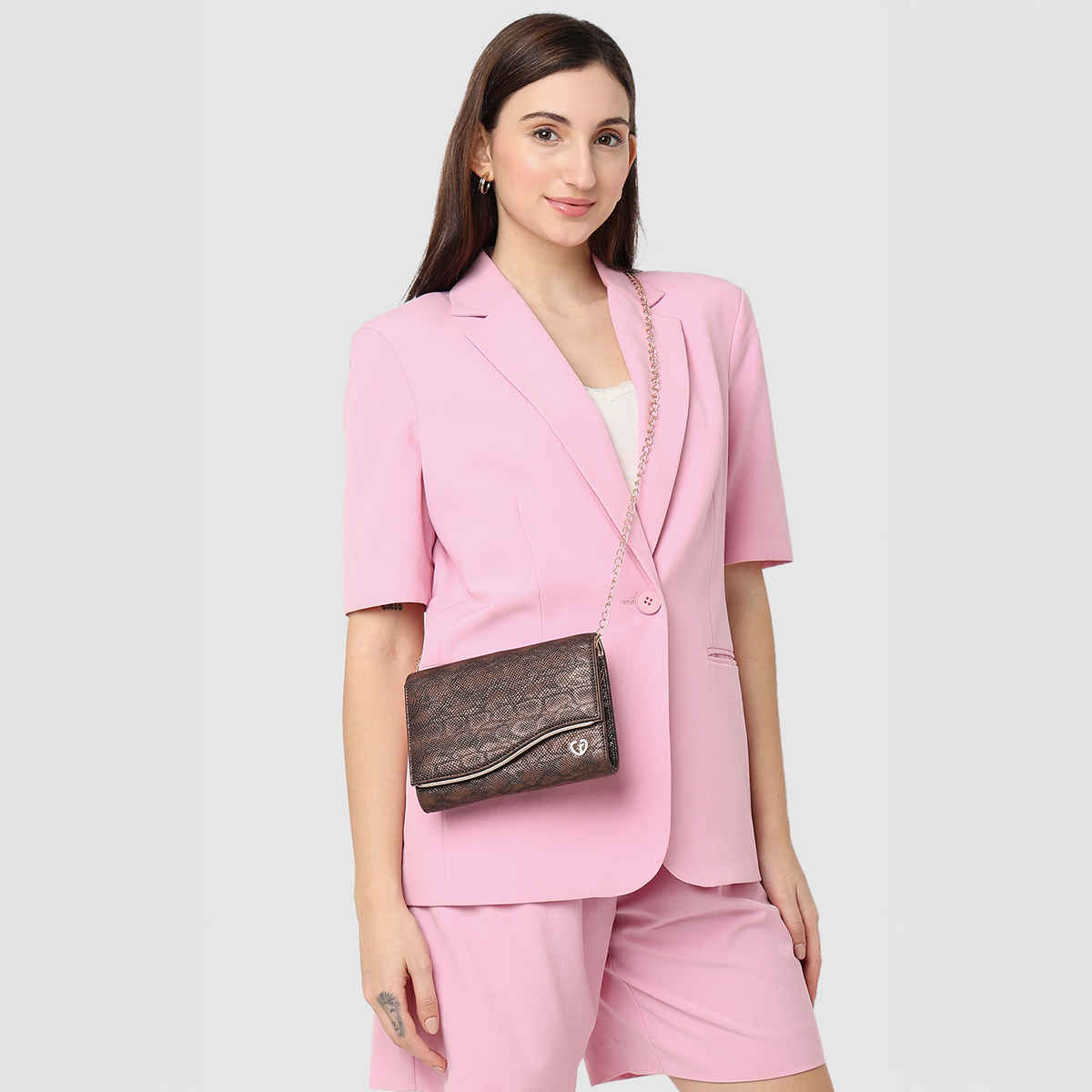 Caprese Women's Merle Clutch | Brown - Medium