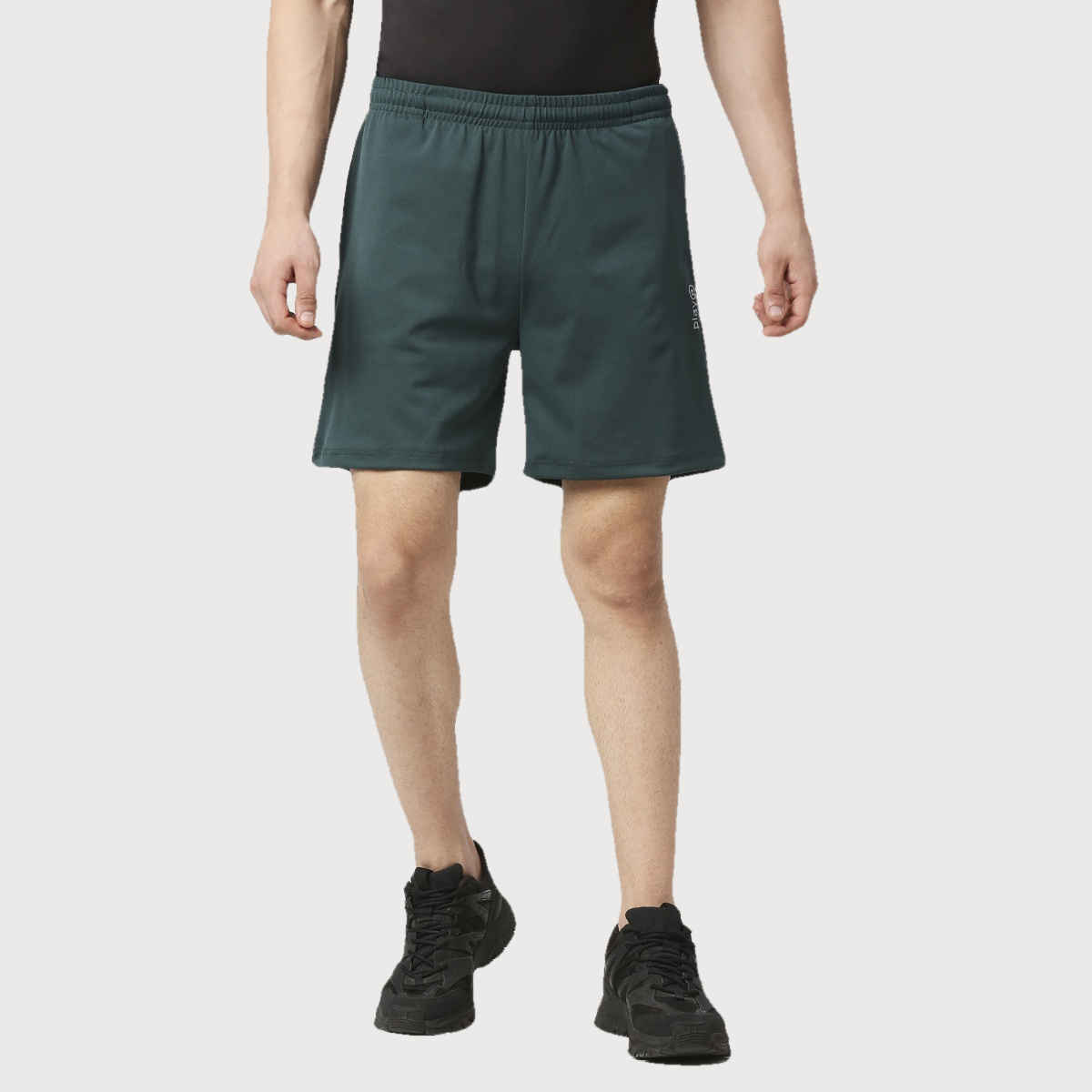 PlayR Men's Running Run Shorts 92% Polyester 8% Spandex | Forest Green - S