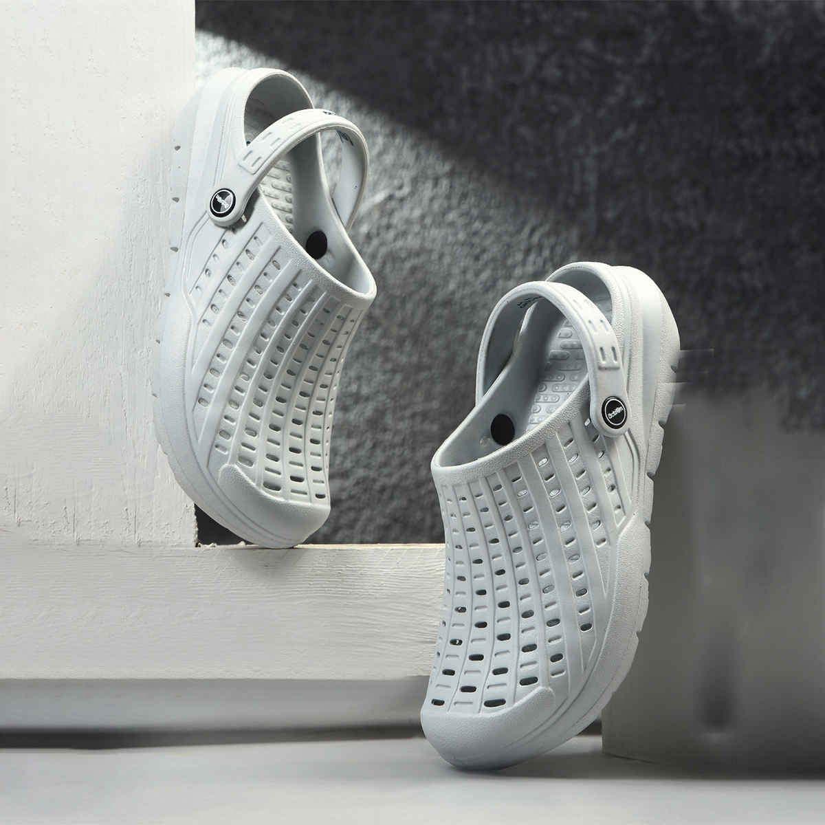 Action Clogs For Men | Ontc-134 Light Grey - UK-7