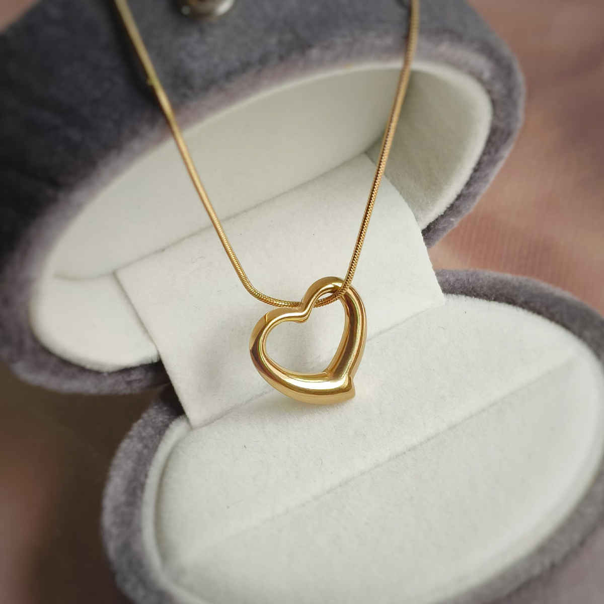 LabelShe Gold-Plated Heart Themed Pendant Necklace | LS-PS-26383