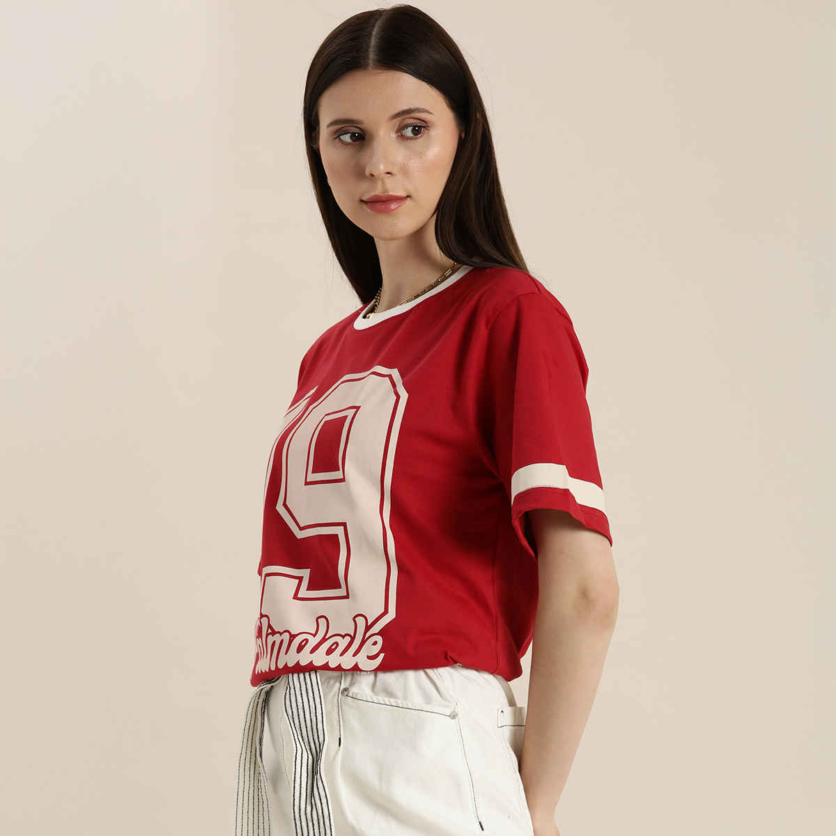 Dillinger Women's T-shirt | LNDMK336RED | Red - M