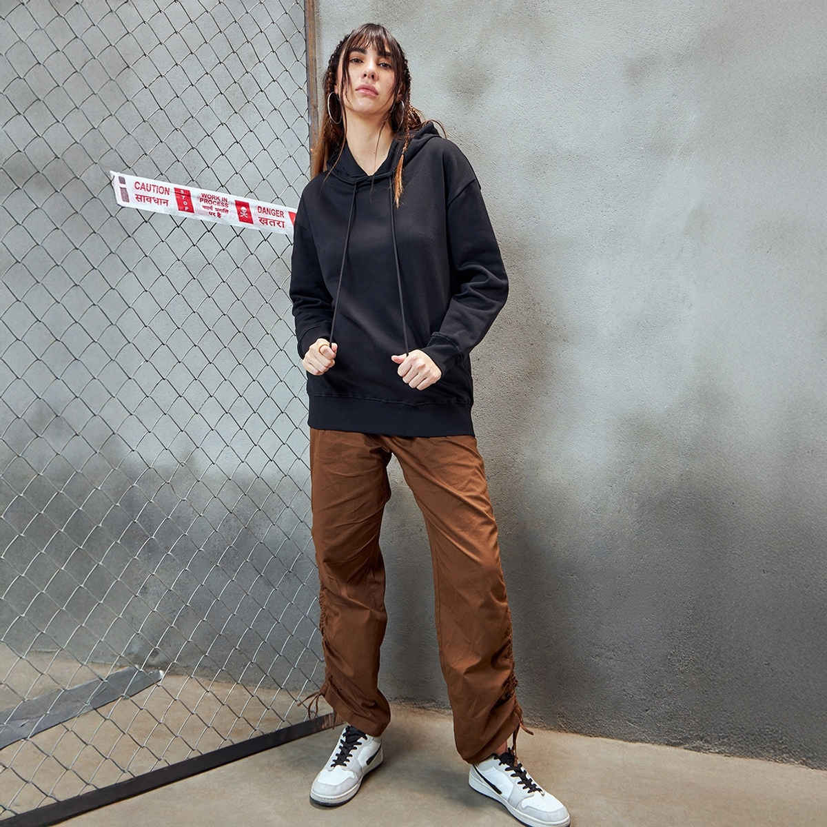 Bewakoof Women's Plus Size Hoodies | Black - 4XL