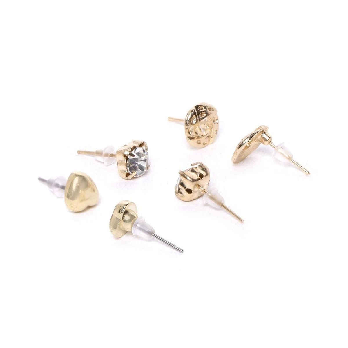 YouBella Jewellery Gold Plated Combo Of 24 Stud Tops Earings For Girls And Women