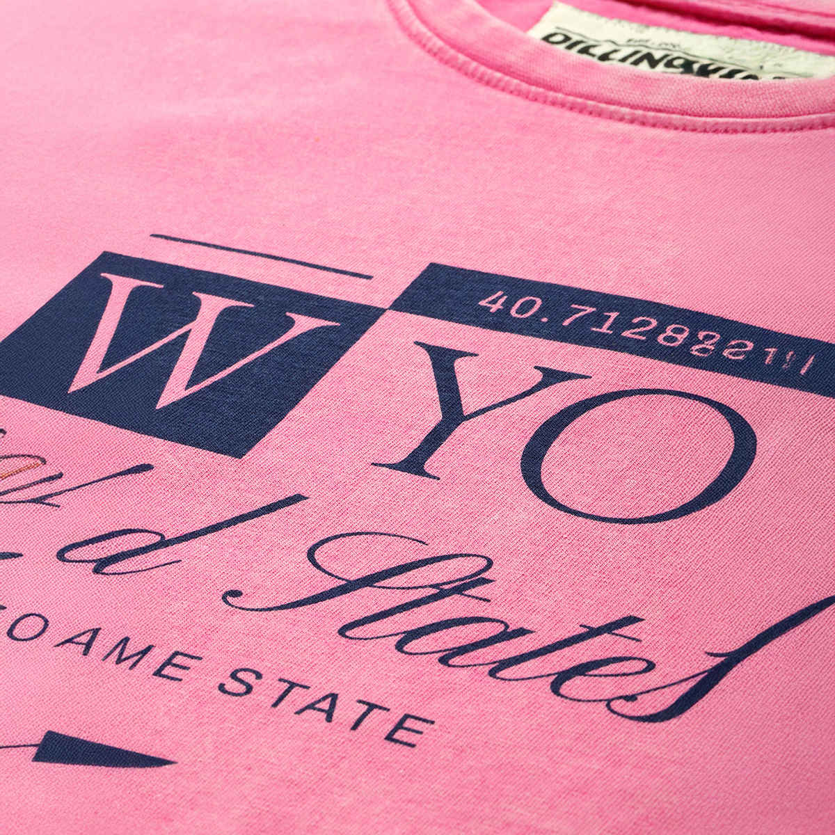 Dillinger Women's Oversized Printed Crew Neck T-shirt | Fuchsia - M