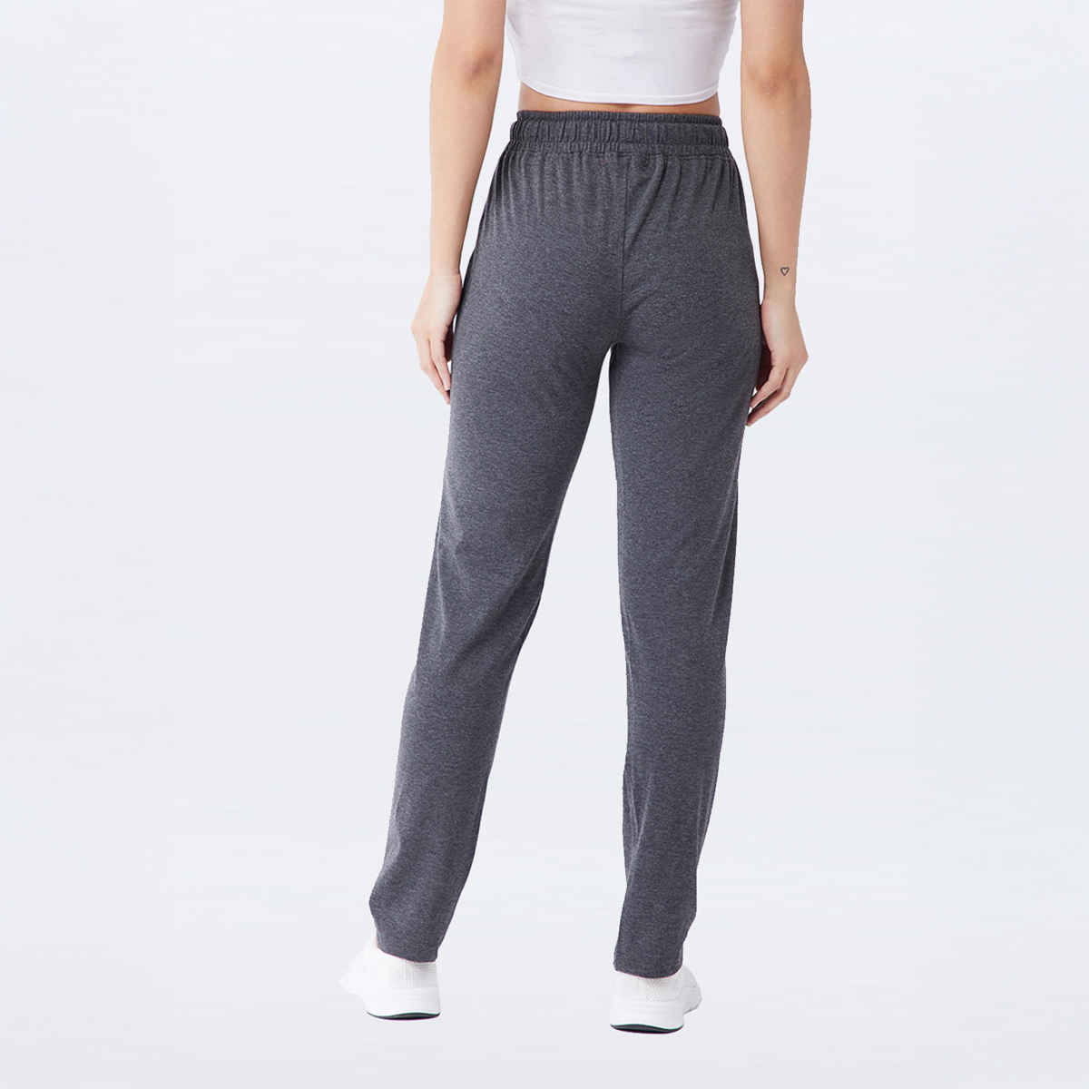 Modeve Women's Regular Fit Track Pants | Anthra - XL