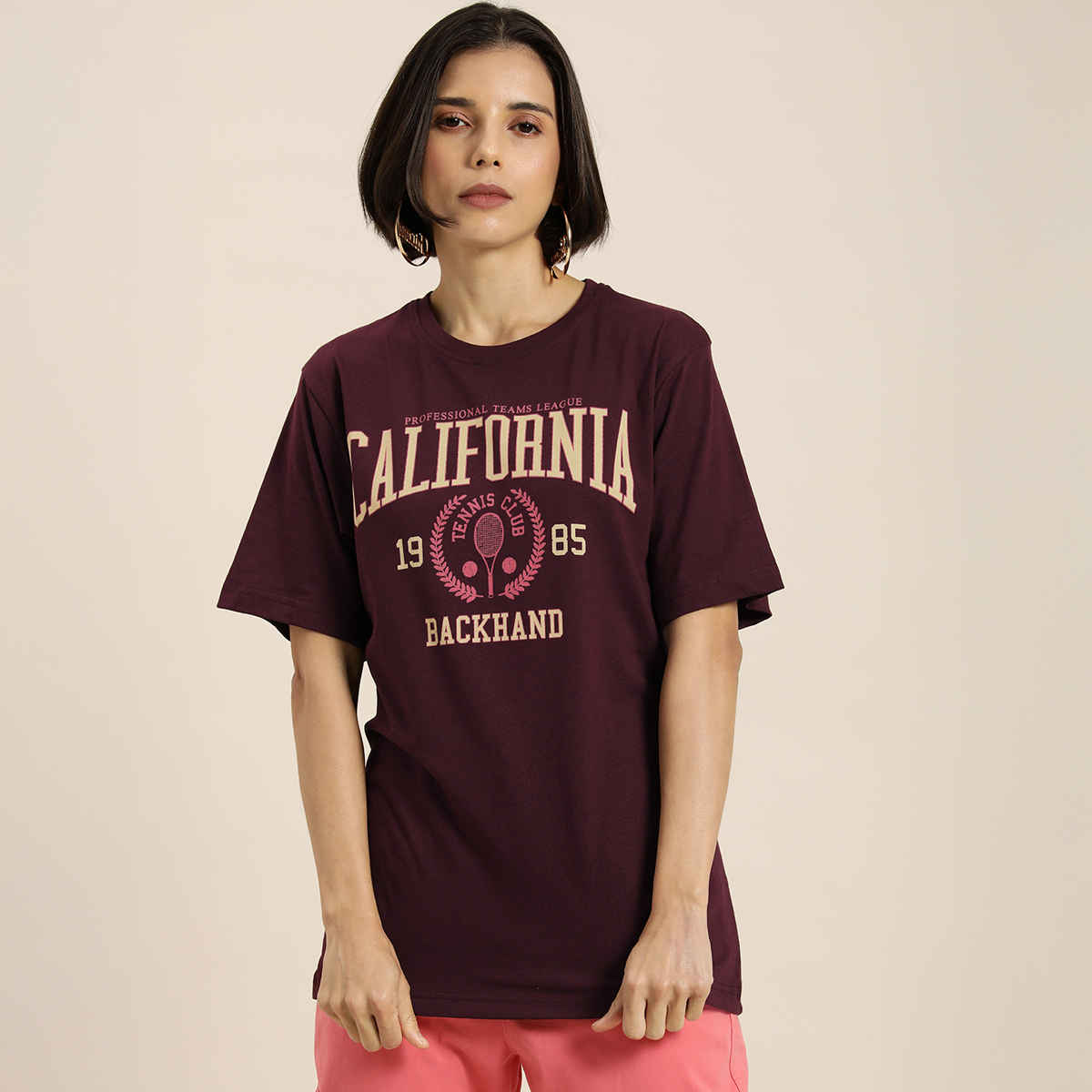 Dillinger Women's T-shirt | WMNCR133WINE | Wine - XL