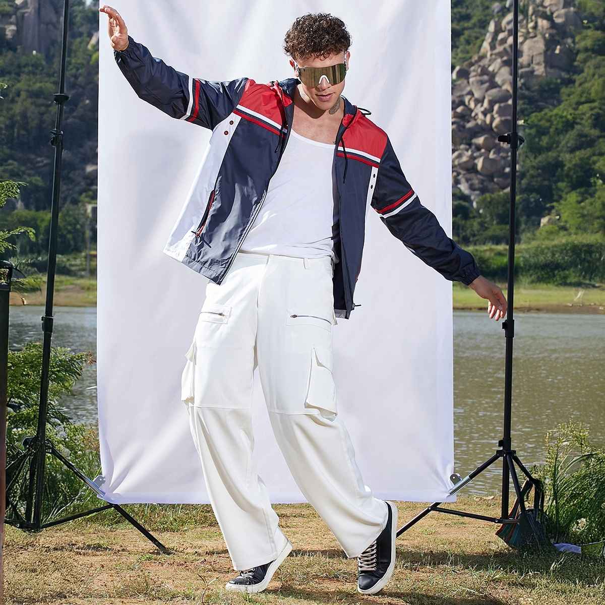 Campus Sutra Men's Jacket | Red - S
