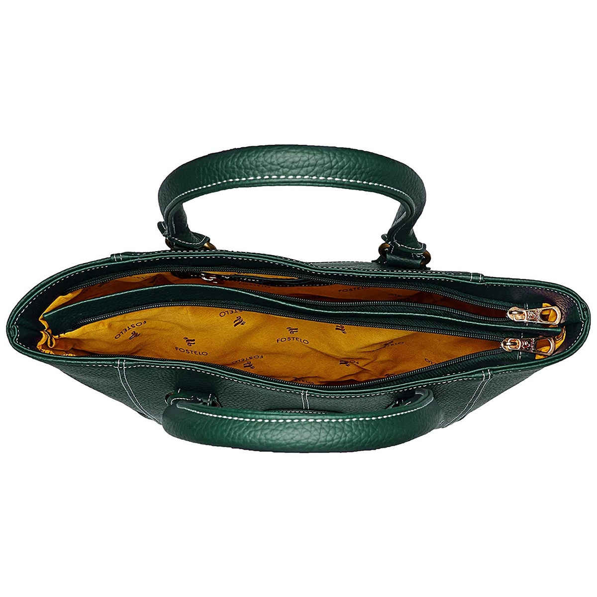 Fostelo Women's Vegan Leather Everly Handbags Shoulder Hobo Bag Ladies Purse | Green | Large