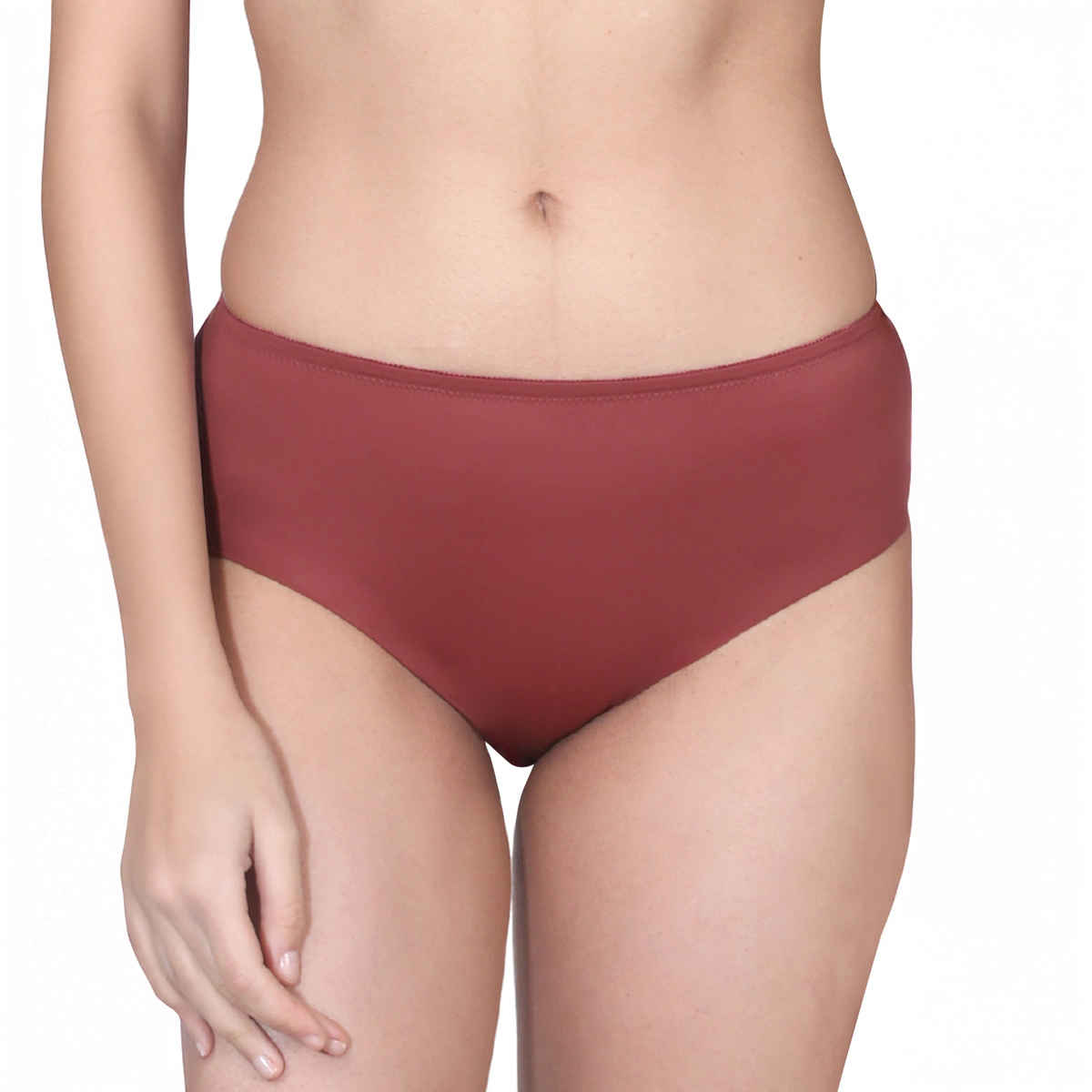 D'chica Women's Seamless Hipster Panties | Full Coverage Panties | Pack of 2 | Brown | Grey | XL