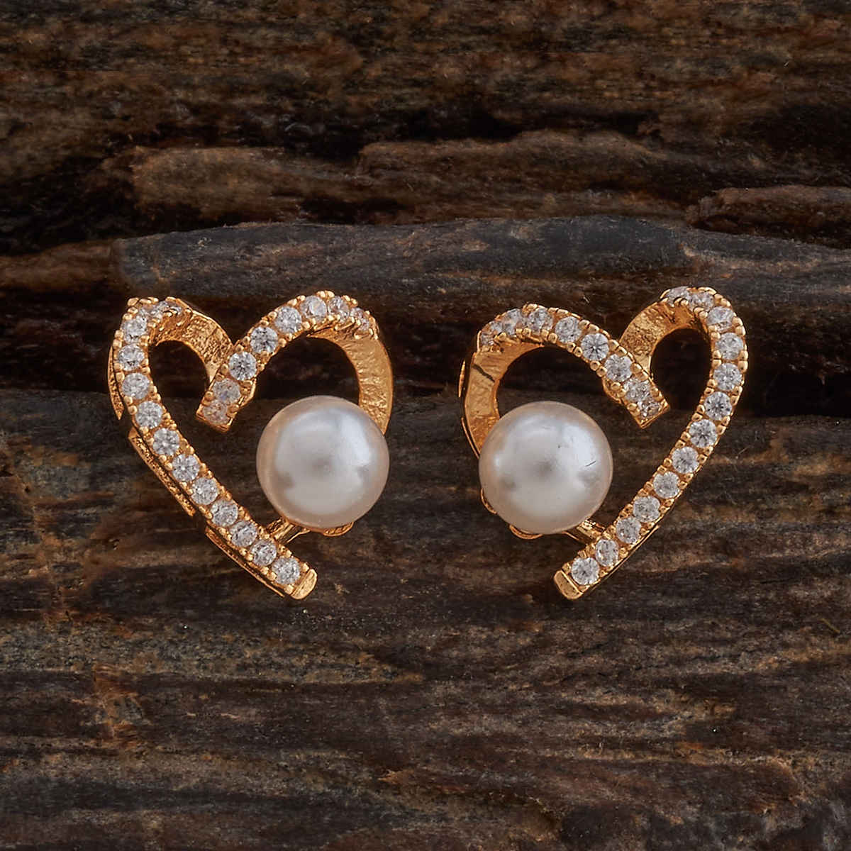 Kushal s Fashion Jewellery White Gold-Plated Party Zircon Earring | 435743