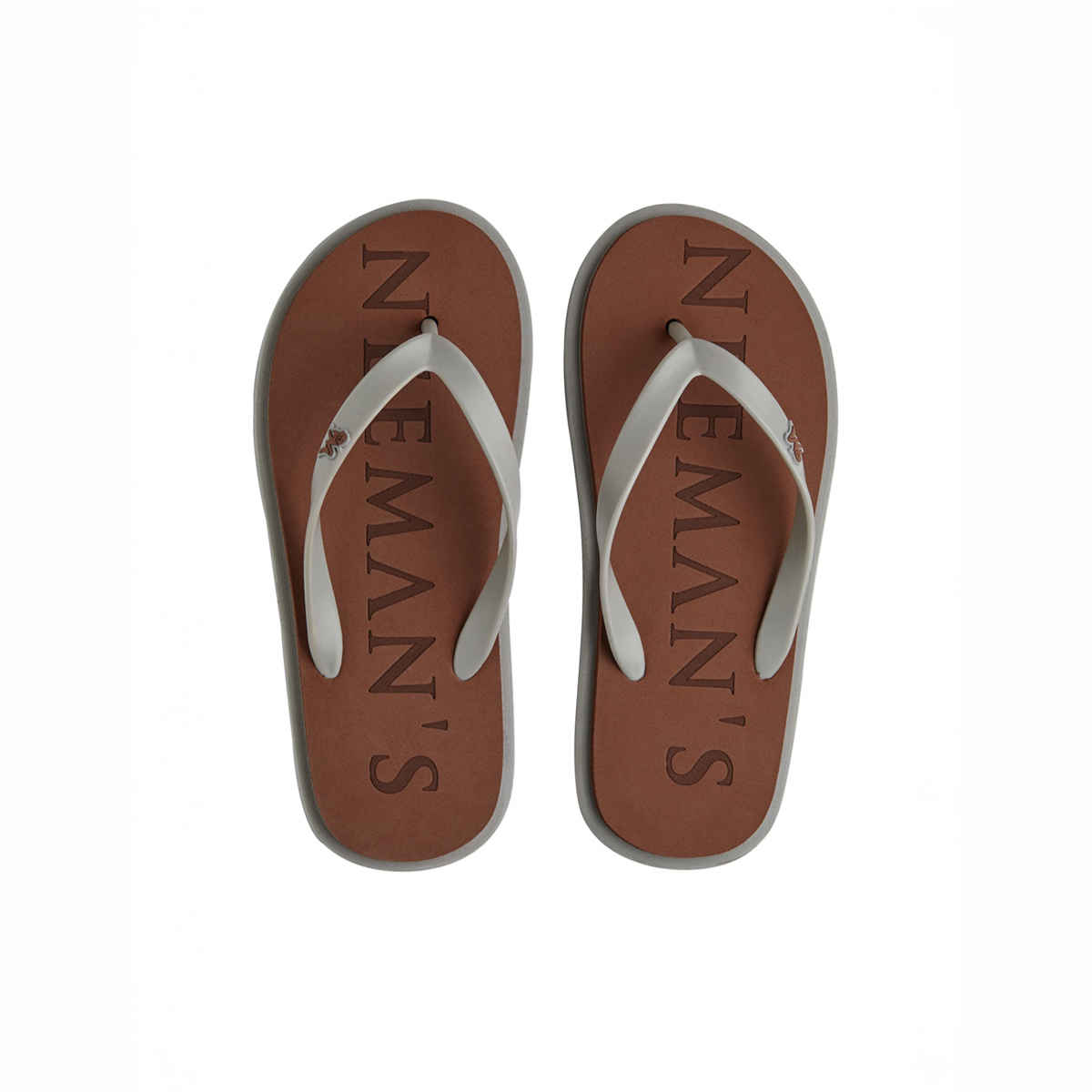 Neemans Unisex Eco Classic Slippers Brown with Grey-8