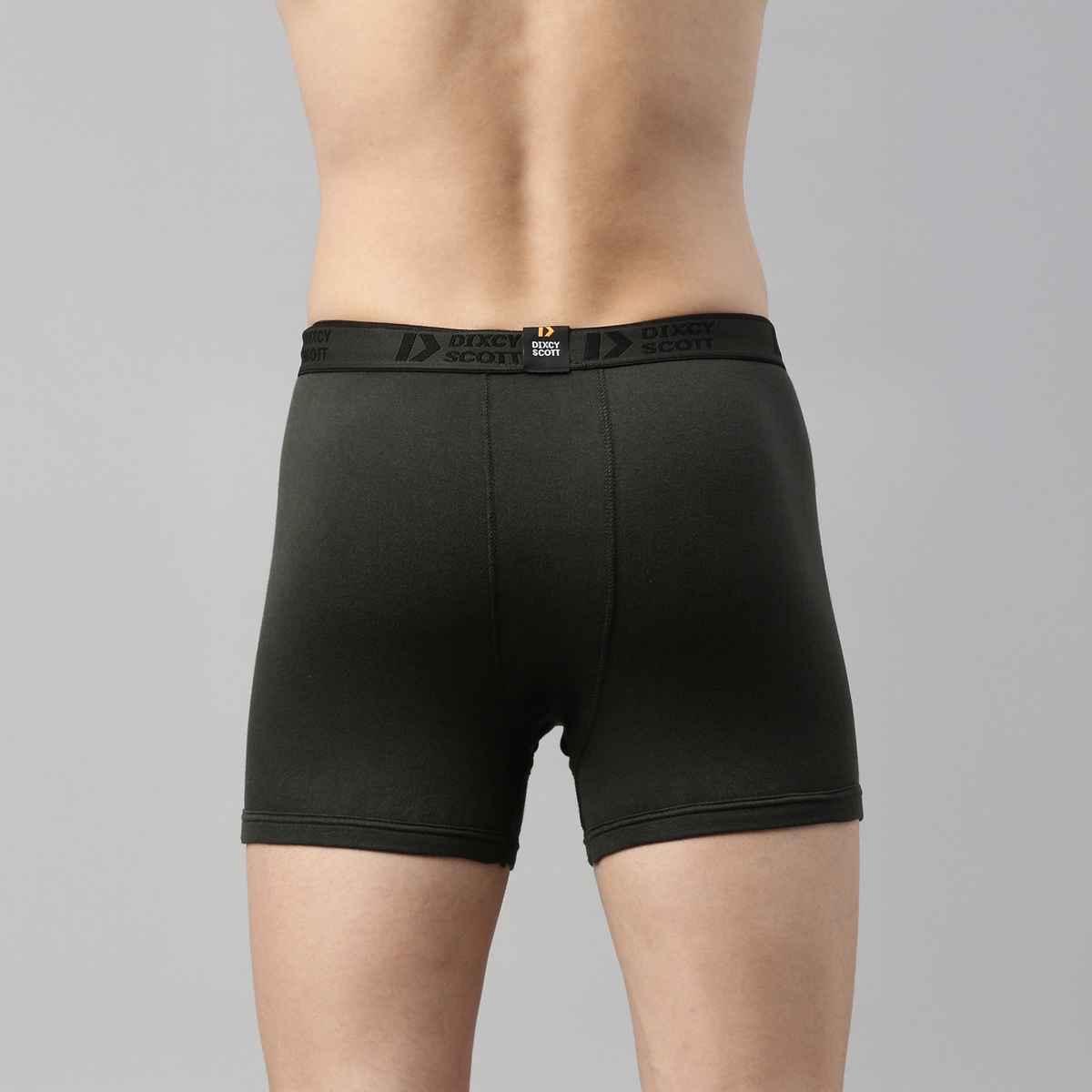 Dixcy Scott Originals Men'S Trunk Modern Fit Solid Innerwear (Multicolor-Pack Of 3)
