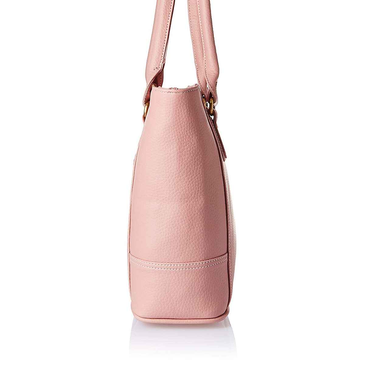 Fostelo Women's Vegan Leather Everly Handbags Shoulder Hobo Bag Ladies Purse | Light Pink | Large