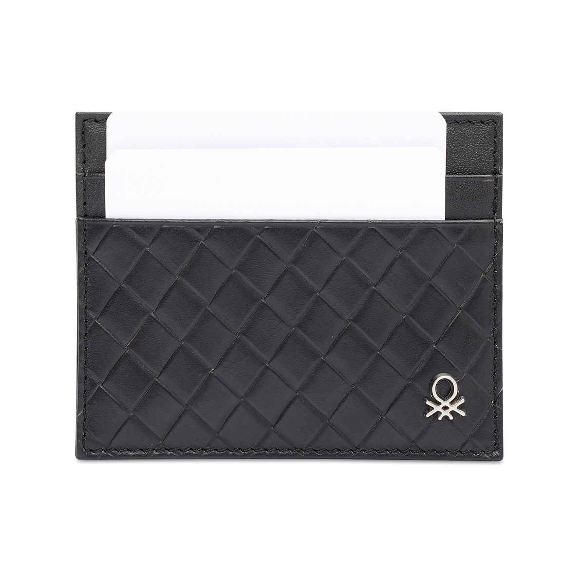 United Colors Of Benetton Men's Genuine Leather Wallets | Black