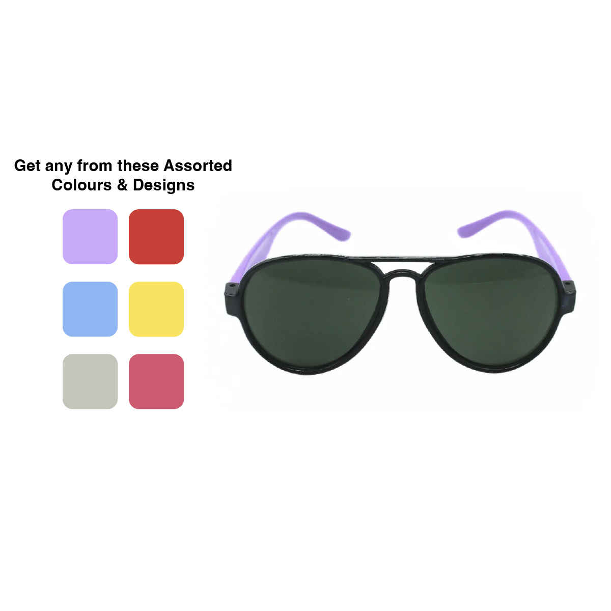 Se7en Unisex Aviator Sunglasses | Assorted - One Size