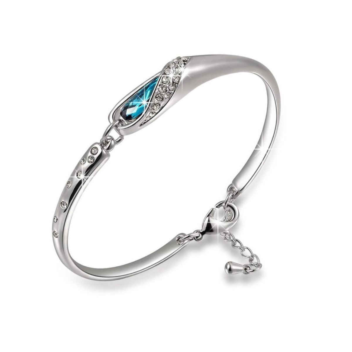 YouBella Fancy Party Wear Jewellery Silver Plated Charm Bracelet for Women (YBCRS - BRACELET - 92003B)