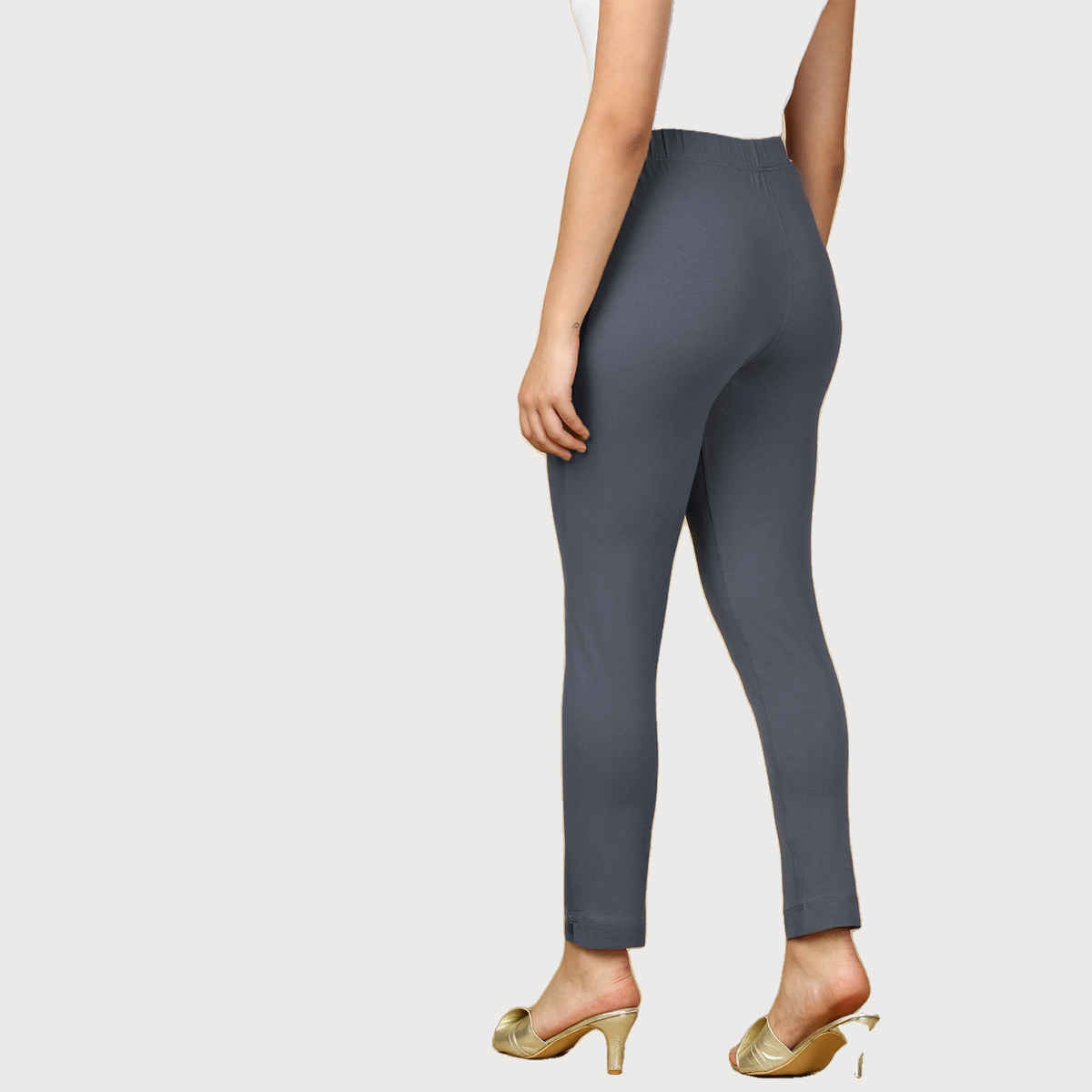PYNK By Lux Cozi Women Flexi-fit Super Soft Cotton Kurti Pants, Moon Light Blue | Free Size