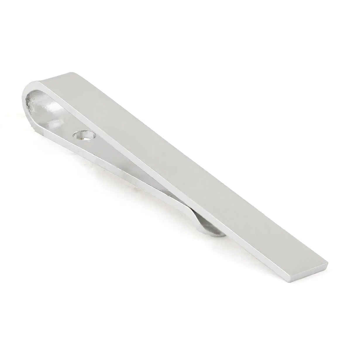 Peluche Slim Tie Bar - Silver Tie Pin for Men : 1201-04-202010