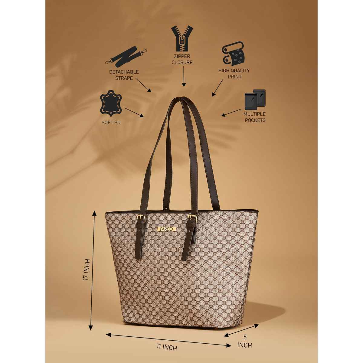 Fargo Women's Stylish Handbag For Women | Brown