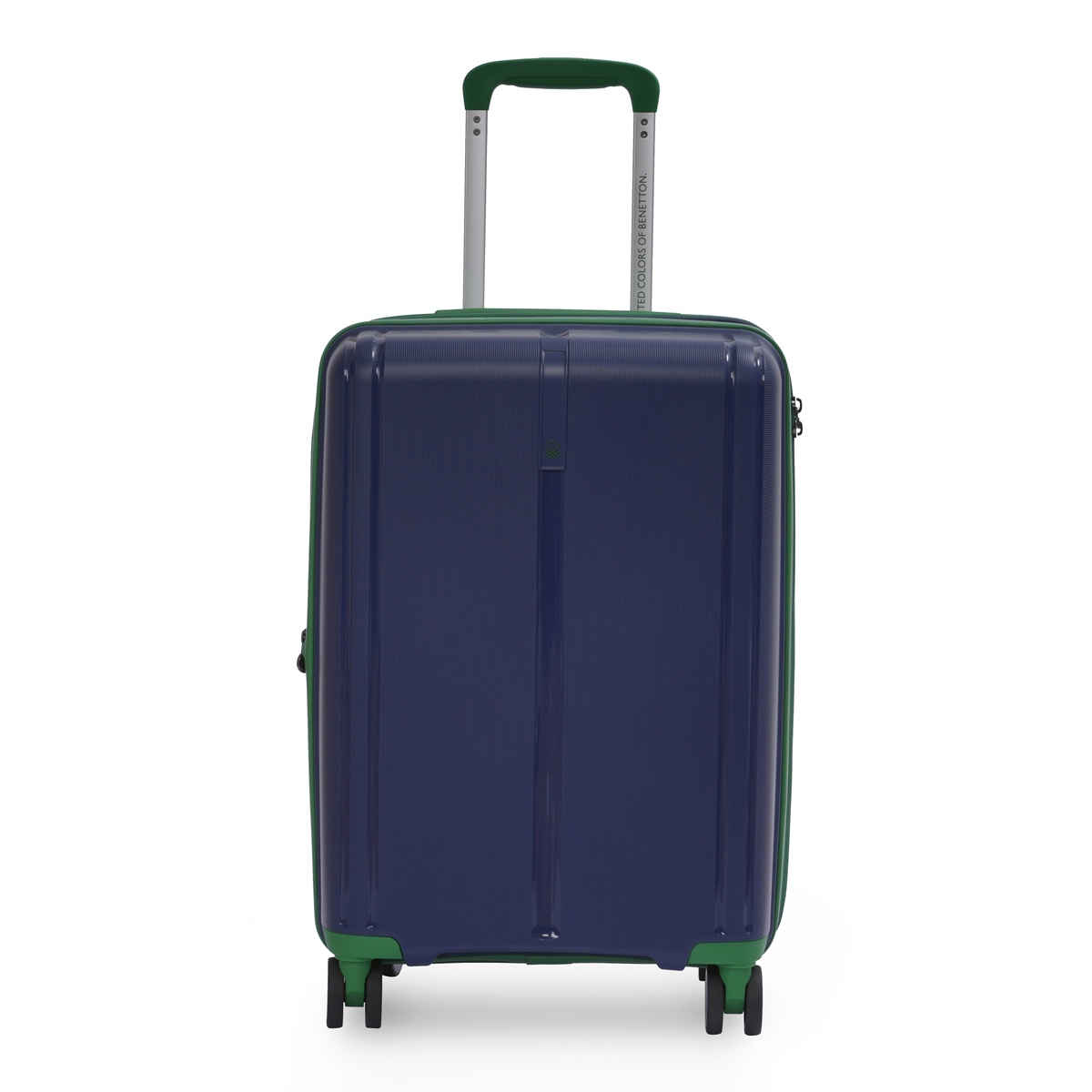 United Colors Of Benetton Textured Polyester 130.91L Telescopic Hard Luggage Trolley Bag | Navy - L