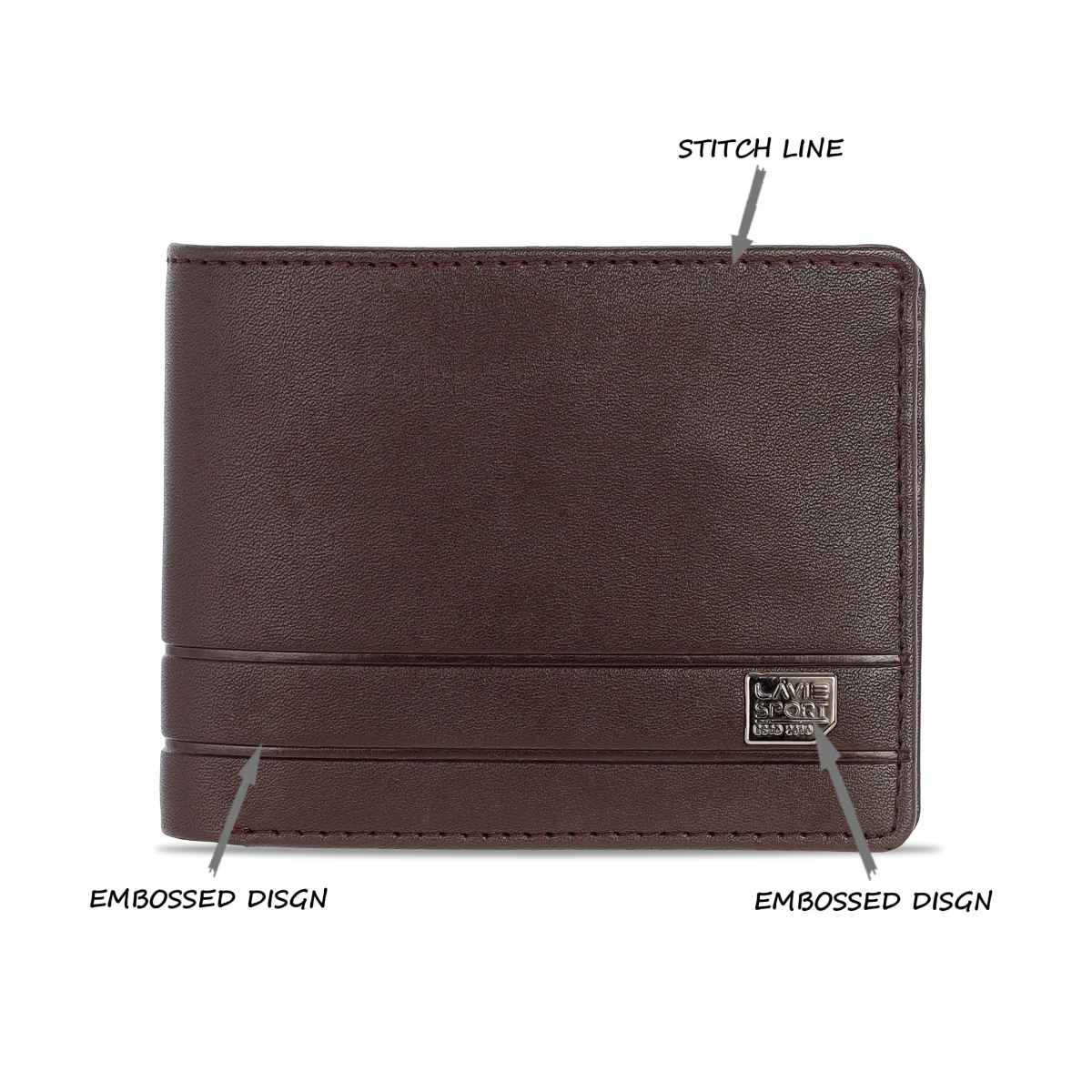 Lavie Sport Men's Faux Leather Wallet | Brown