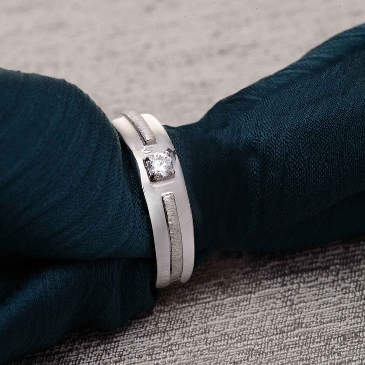 Clara Pure 925 Sterling Silver Nario Adjustable Ring Gift For Men And Boys | Partial Matte Finish