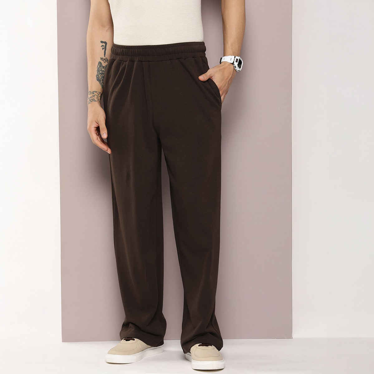 Dillinger Men's Track Pants | DLKOR002CHO | Chocolate Brown - S