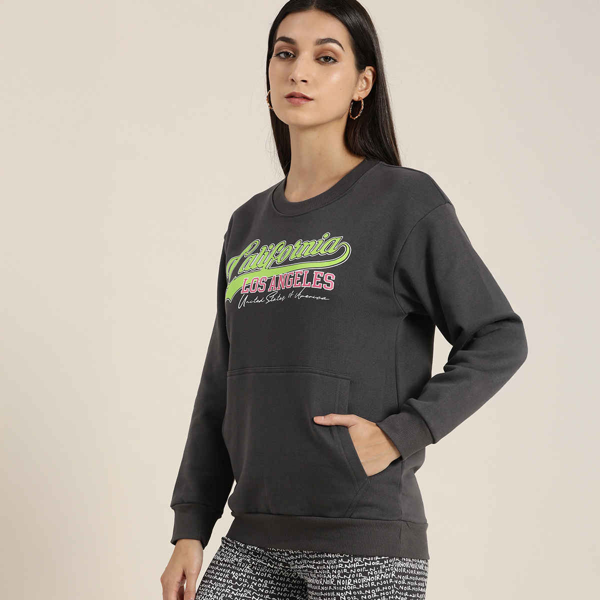 Dillinger Women's Sweatshirt | Dlwmnswt022 | Dark Grey - S