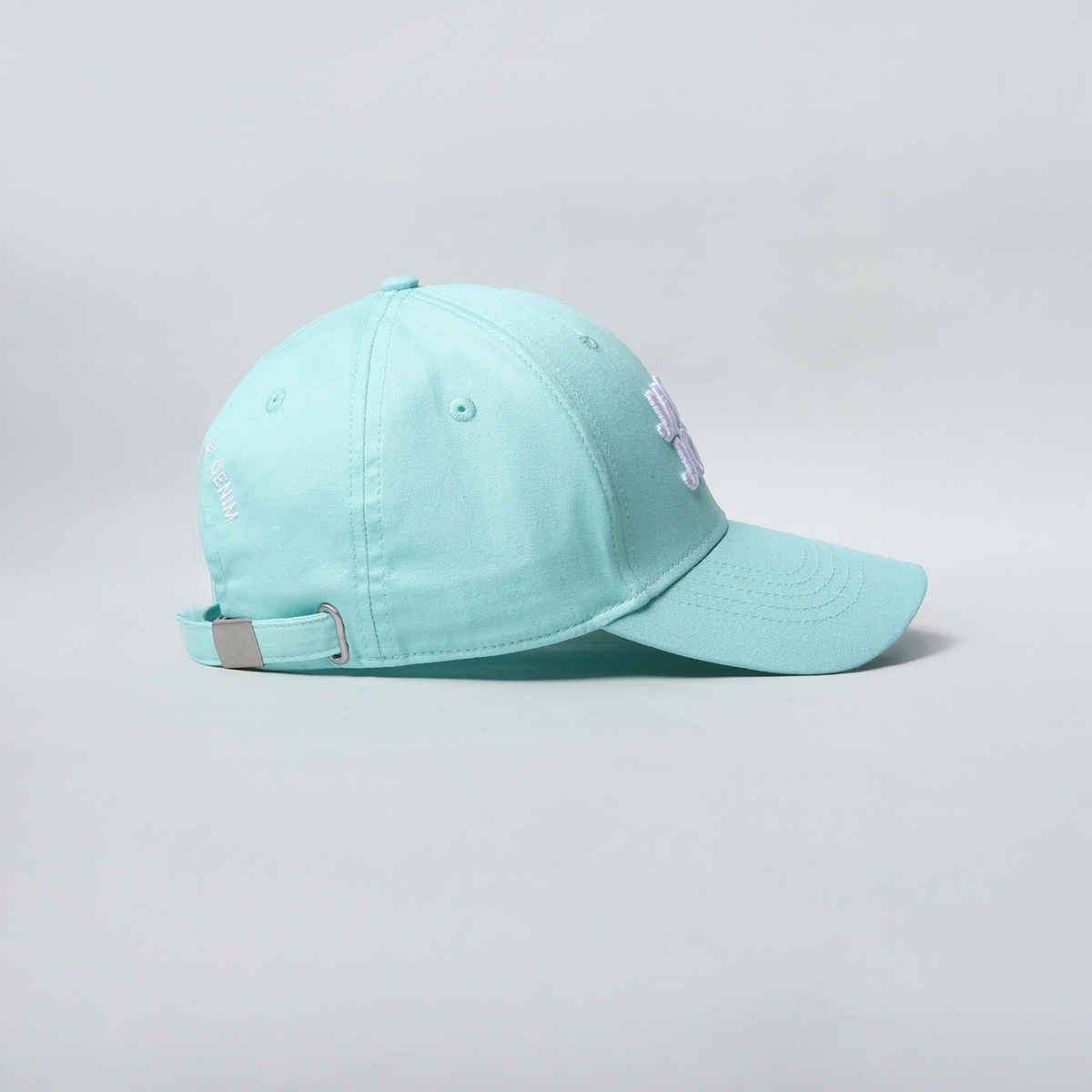 Jack & Jones Unisex Embroidered Cotton Baseball Cap | Aqua Blue - One Size