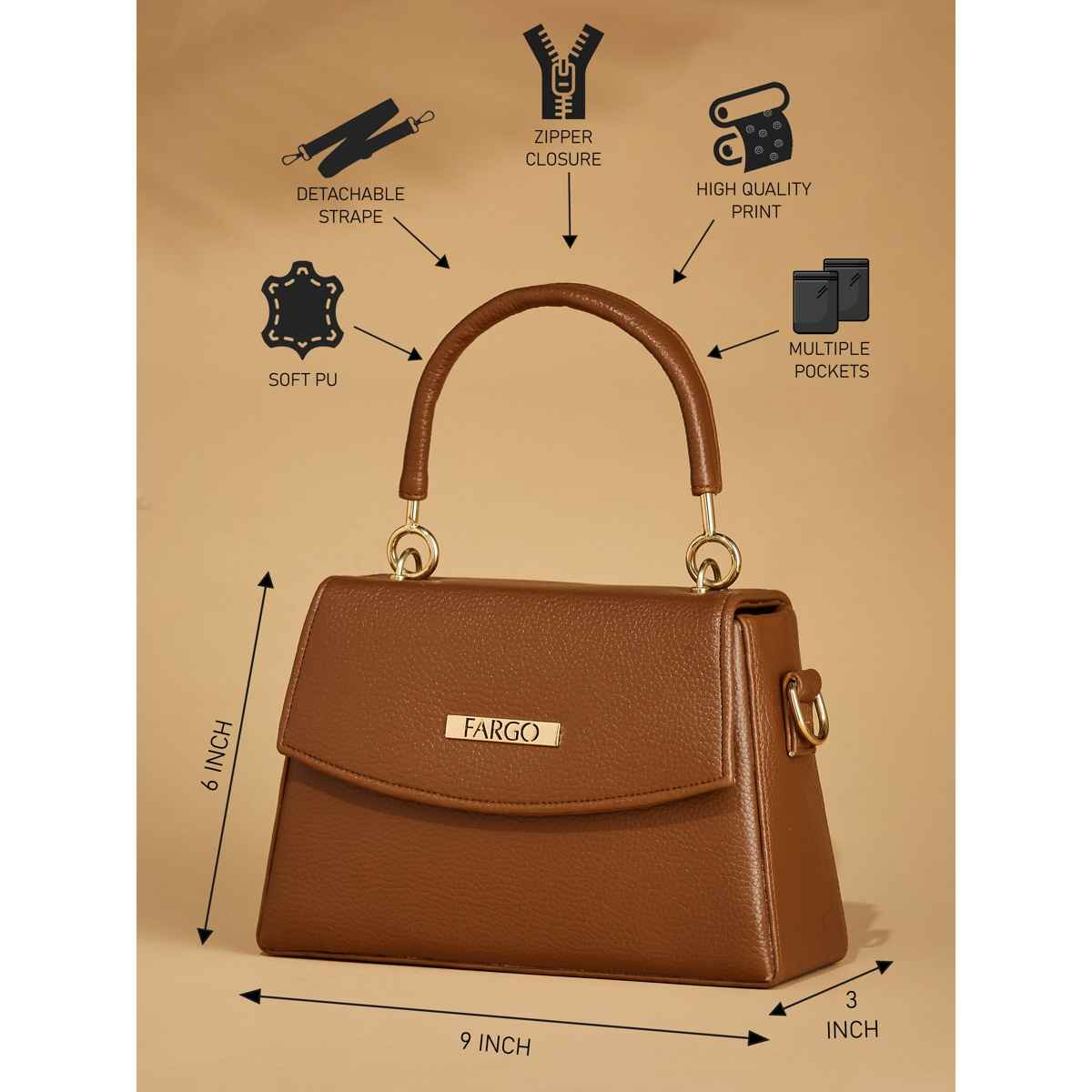 Fargo Women's Hand-held Bag | Tan
