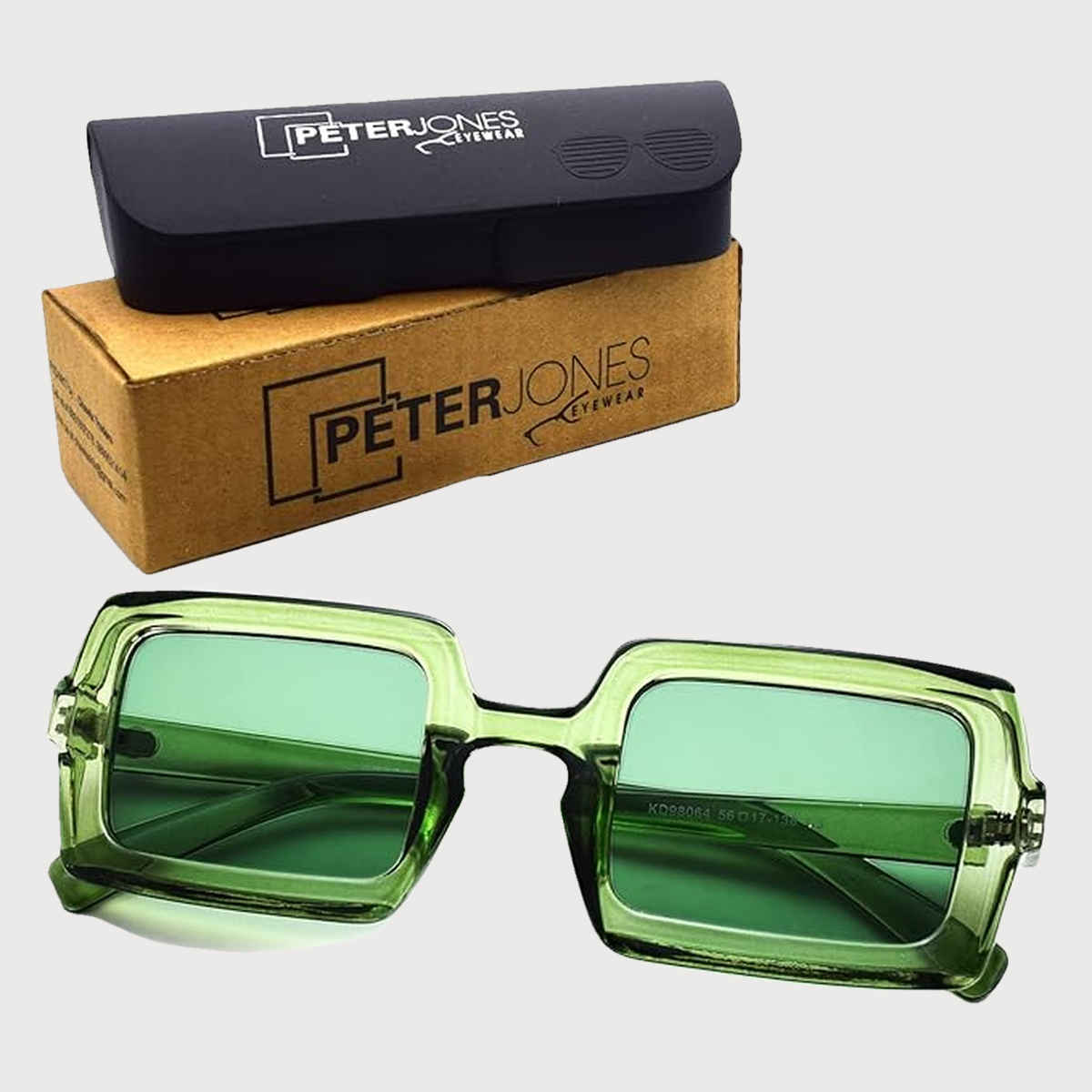 Peter Jones Women's Polycarbonate Sunglasses | Green - M