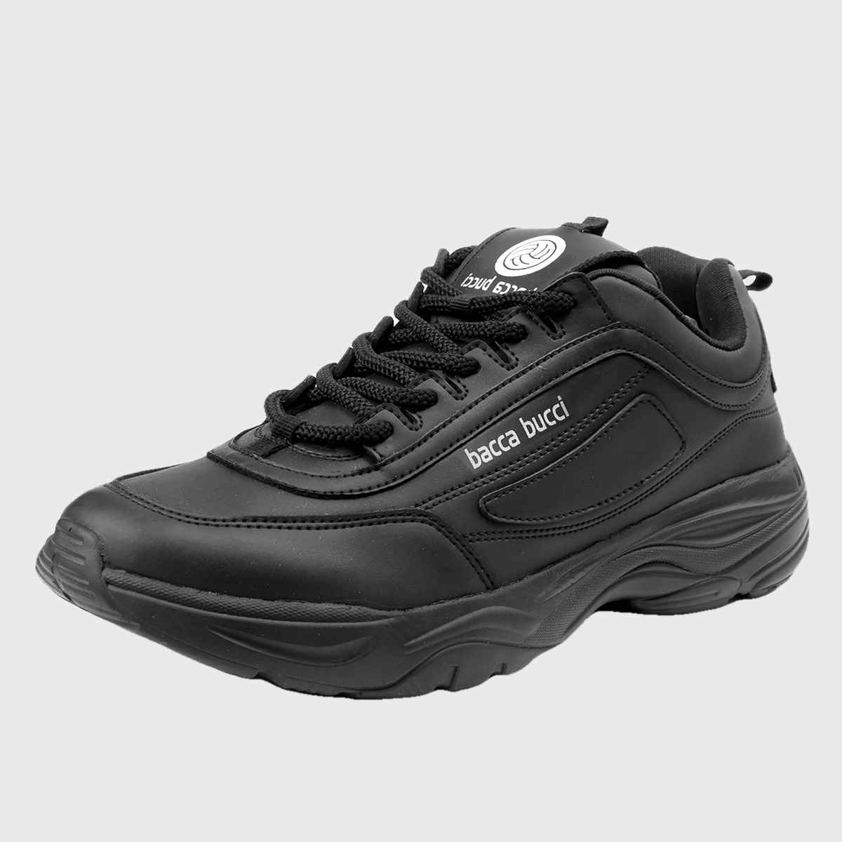 Bacca Bucci Men's Afterburn Urban Fashion Sneakers and Sports Shoes | Black UK - 8