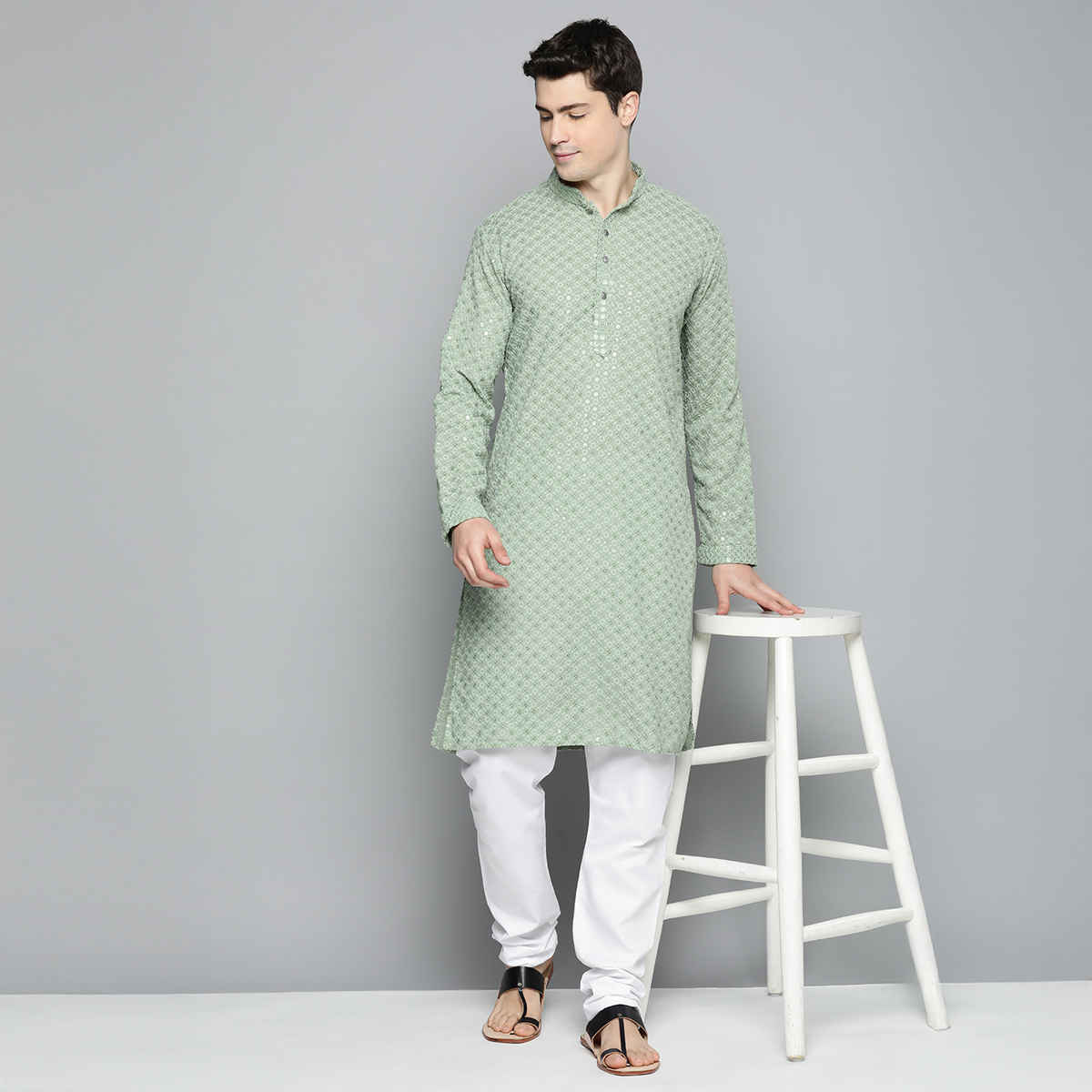 Jompers Men Kurta Only Ko 678Pista L