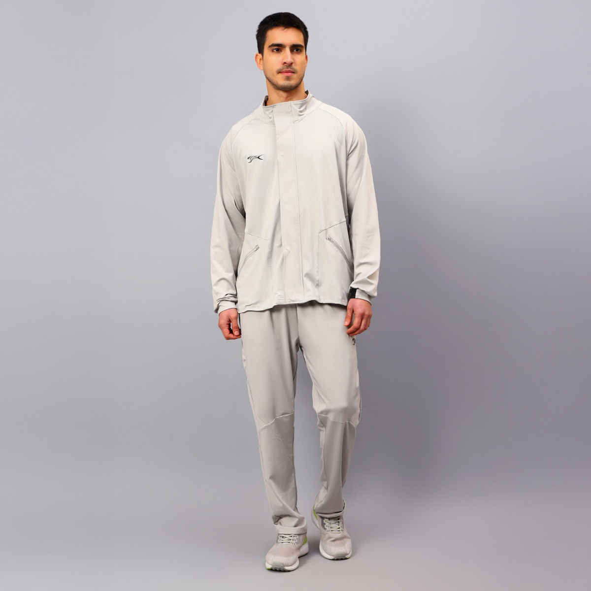 Shiv Naresh Unisex Tracksuit | SNTSW105M | Light Grey - M