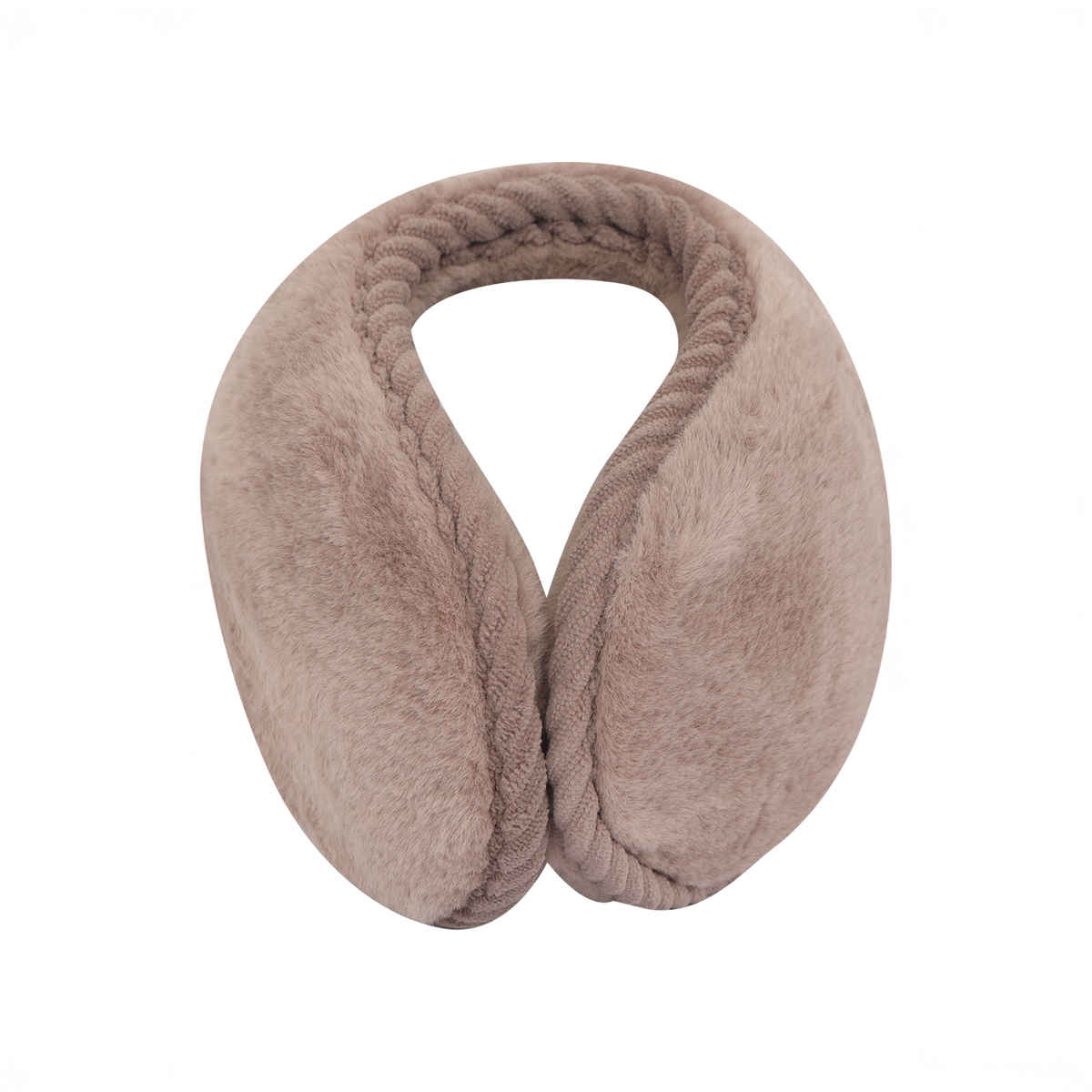 Fabseasons Unisex Solid Faux Fur Winter Earmuffs | Brown - Free Size
