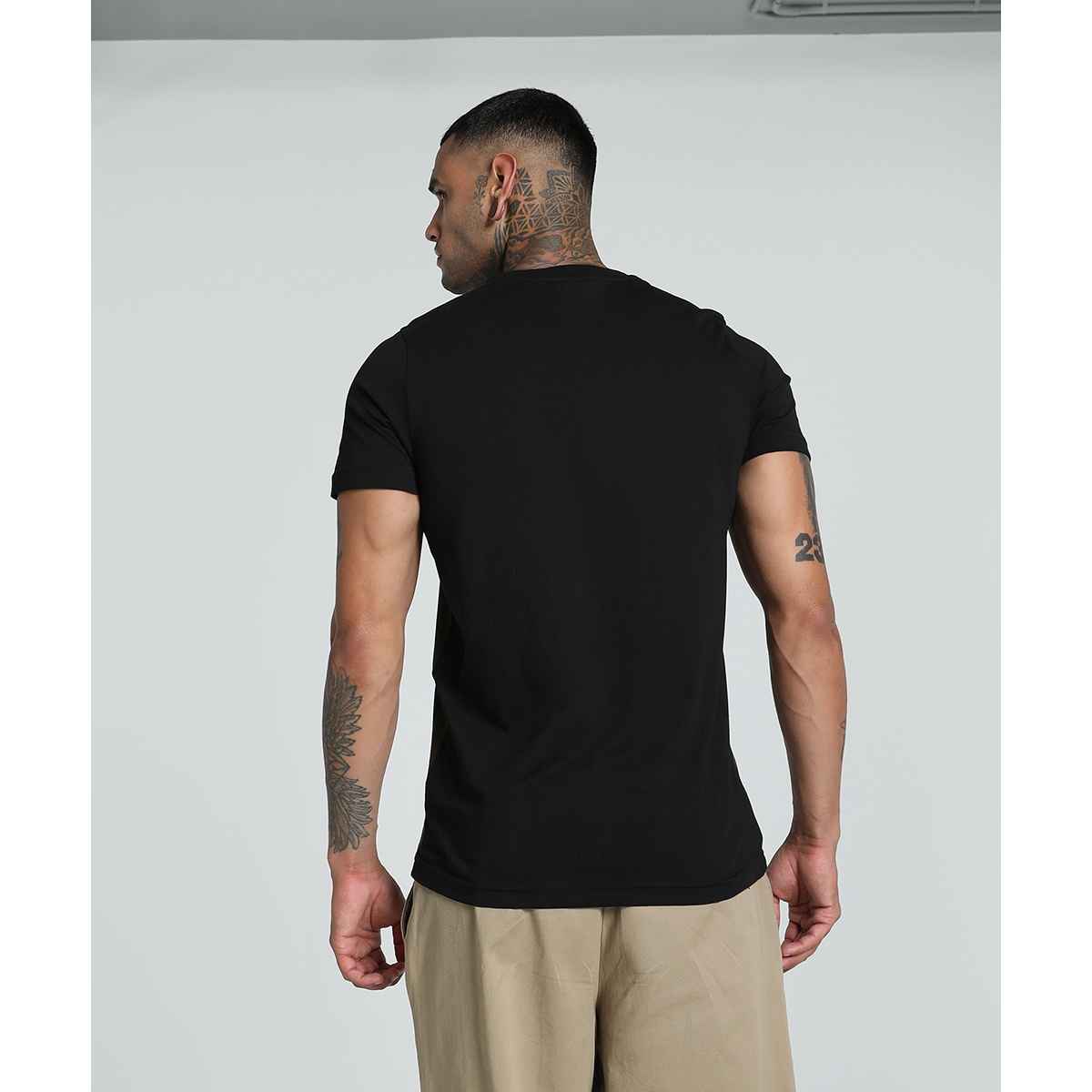 Puma Men's T-Shirt Wording - Green | L