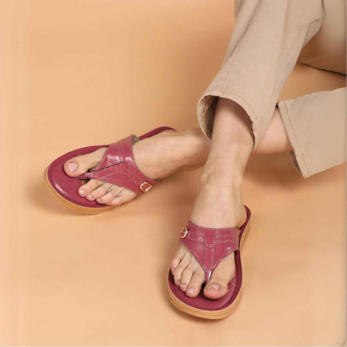 Paragon Women's Pink Pu Sandals PUK7010L UK 4