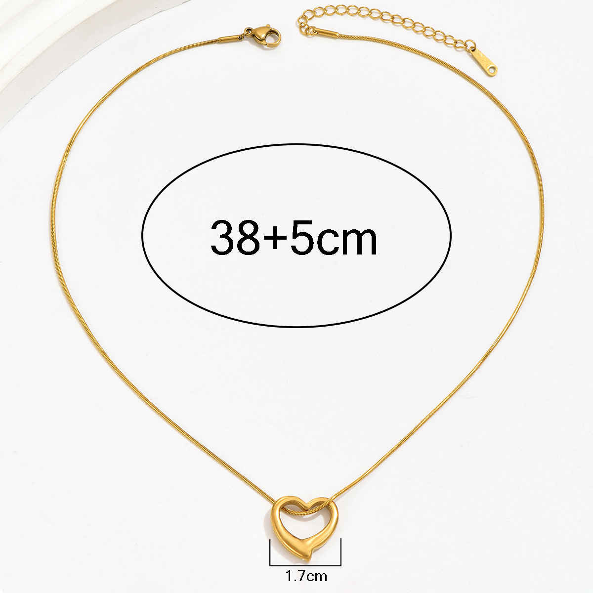 LabelShe Gold-Plated Heart Themed Pendant Necklace | LS-PS-26383