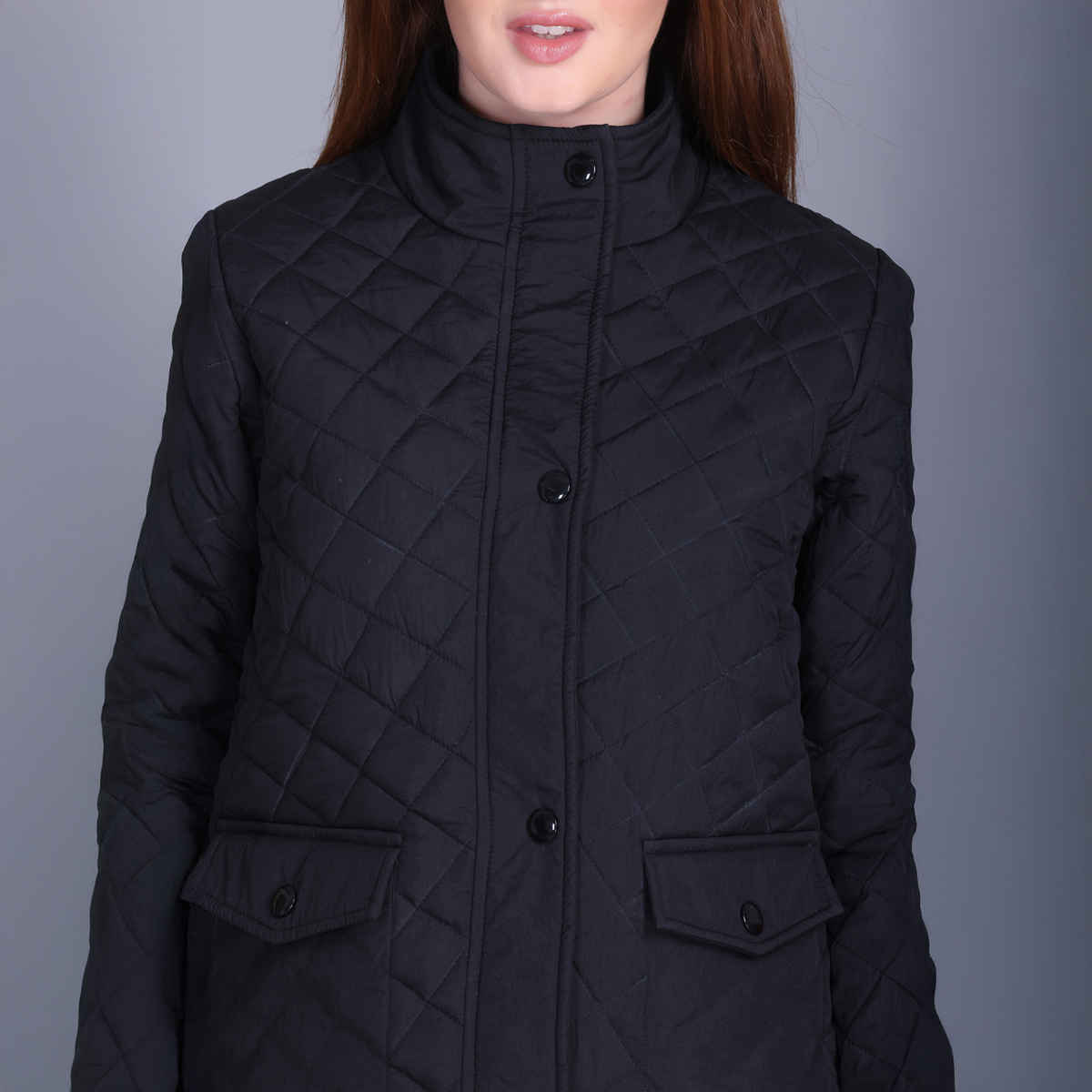 WESTCREW Women's Quilted Winter Full Sleeve Jacket | WC-0079black| Black - M