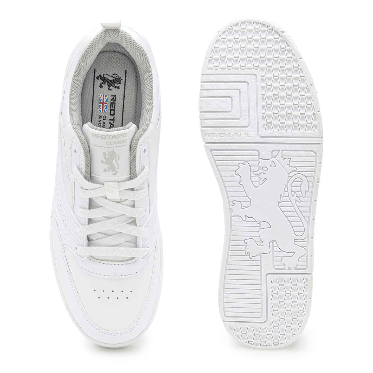 Red Tape Men's Casual Sneakers | RSL0275A | White - UK 11