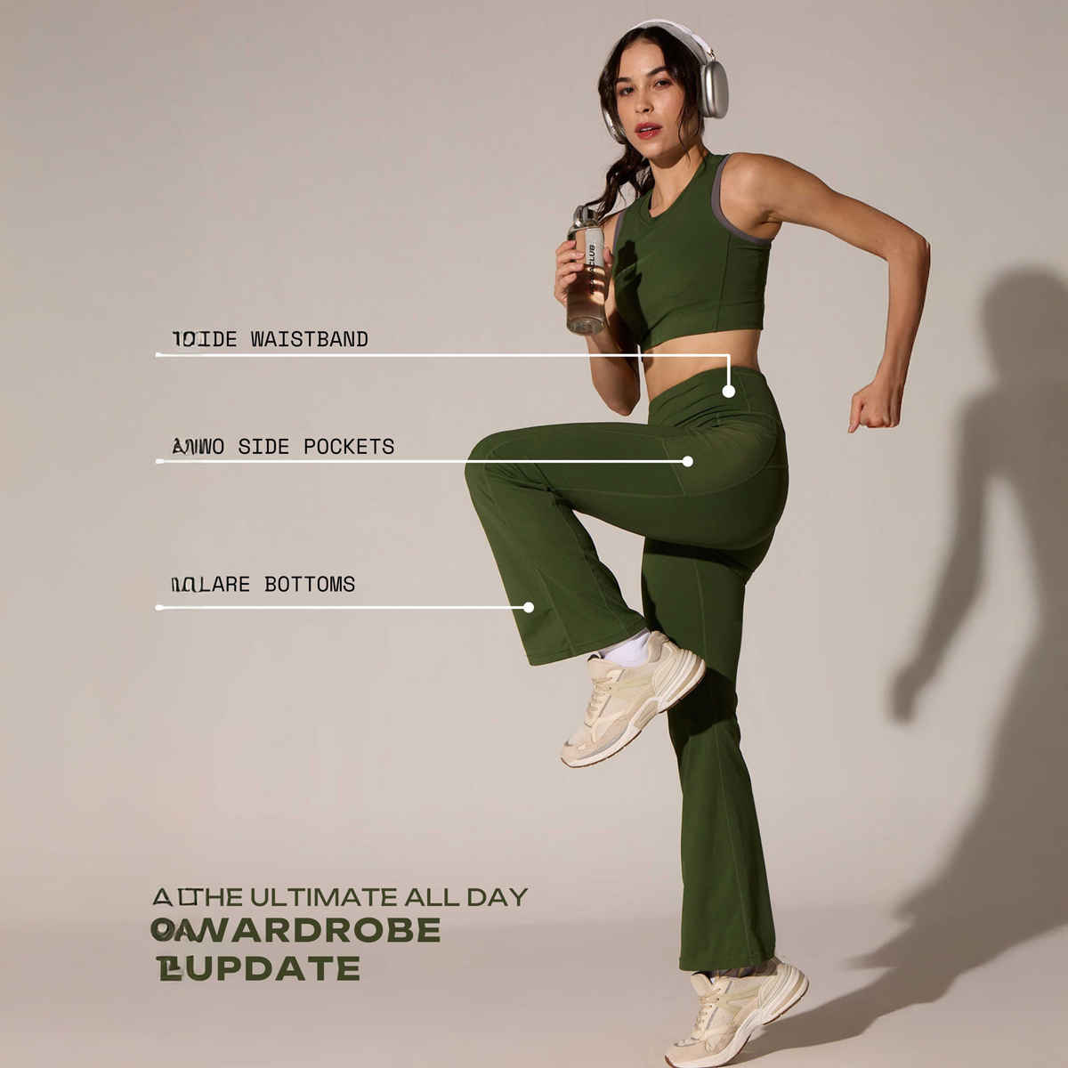 Cava Women's Flare Pants All-Day Flex | Olive - M