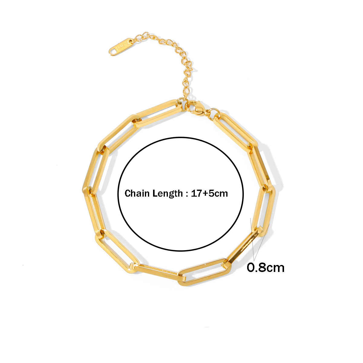 LabelShe Gold Plated Stainless Steel Rope Style Bracelet | LS-BNG-16205