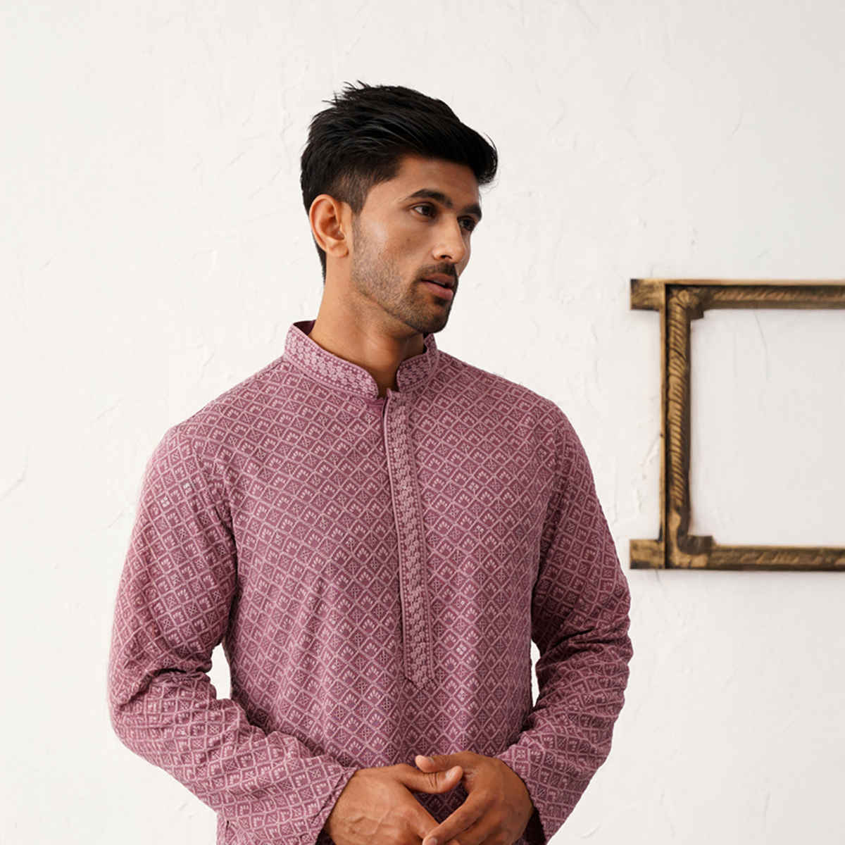 Jompers Men Kurta Only Ko 5052Magenta M