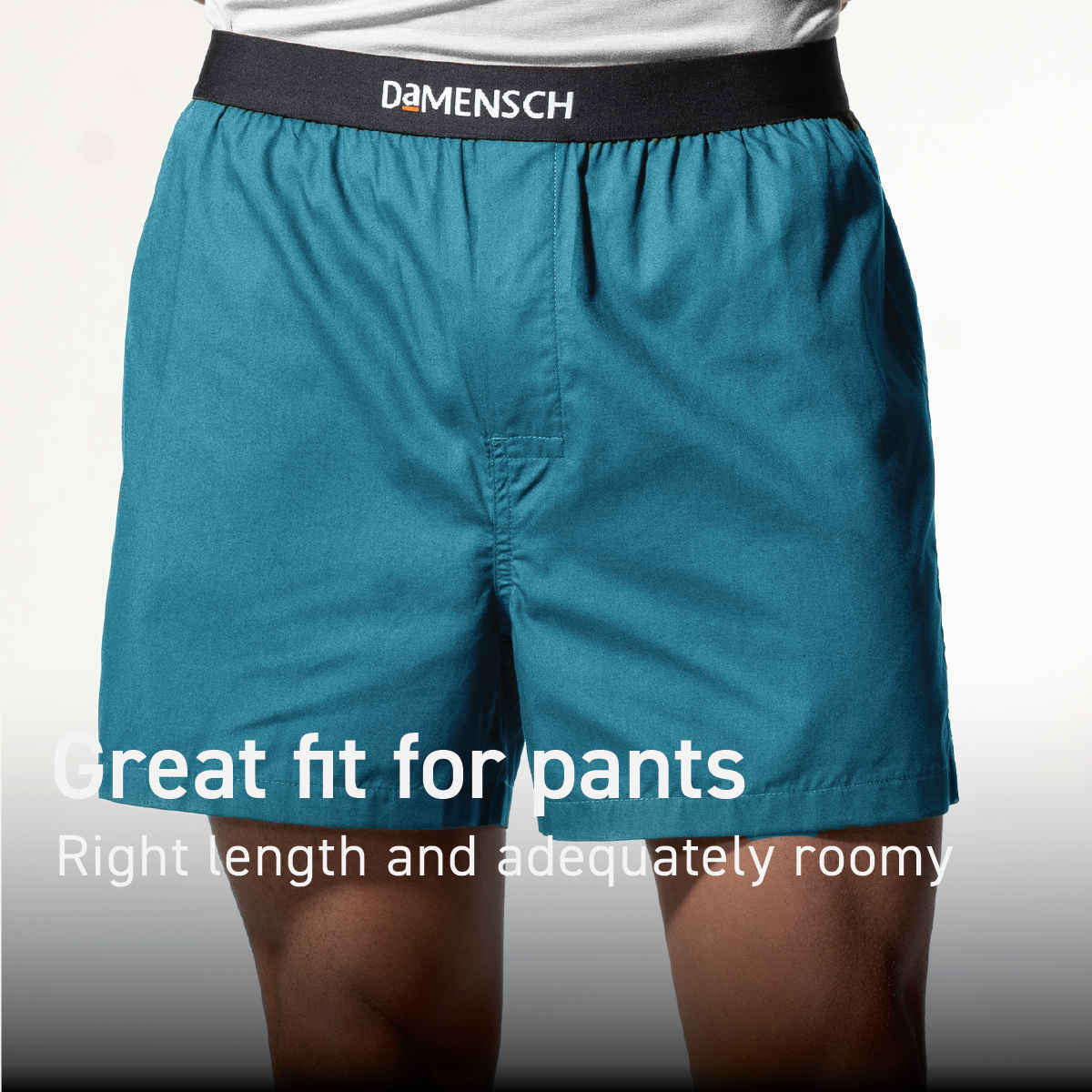 DaMENSCH Ultra-light Cotton Men's Inner Boxer | Blue - L