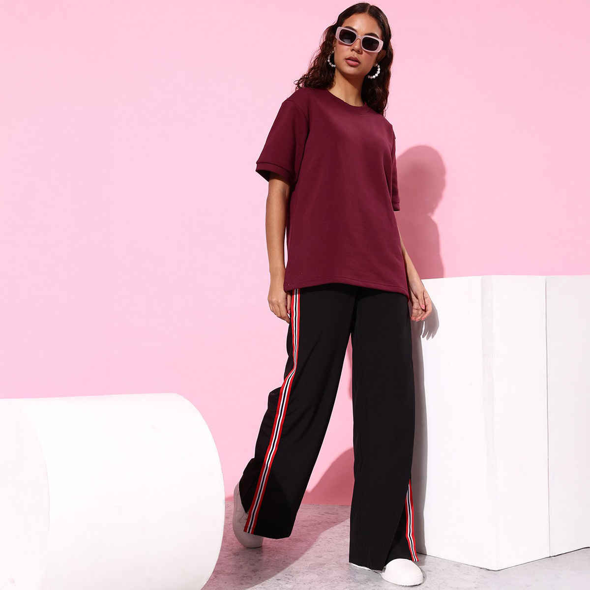 Dillinger Women's Sweatshirt | Dlwmnswt062 | Maroon - M