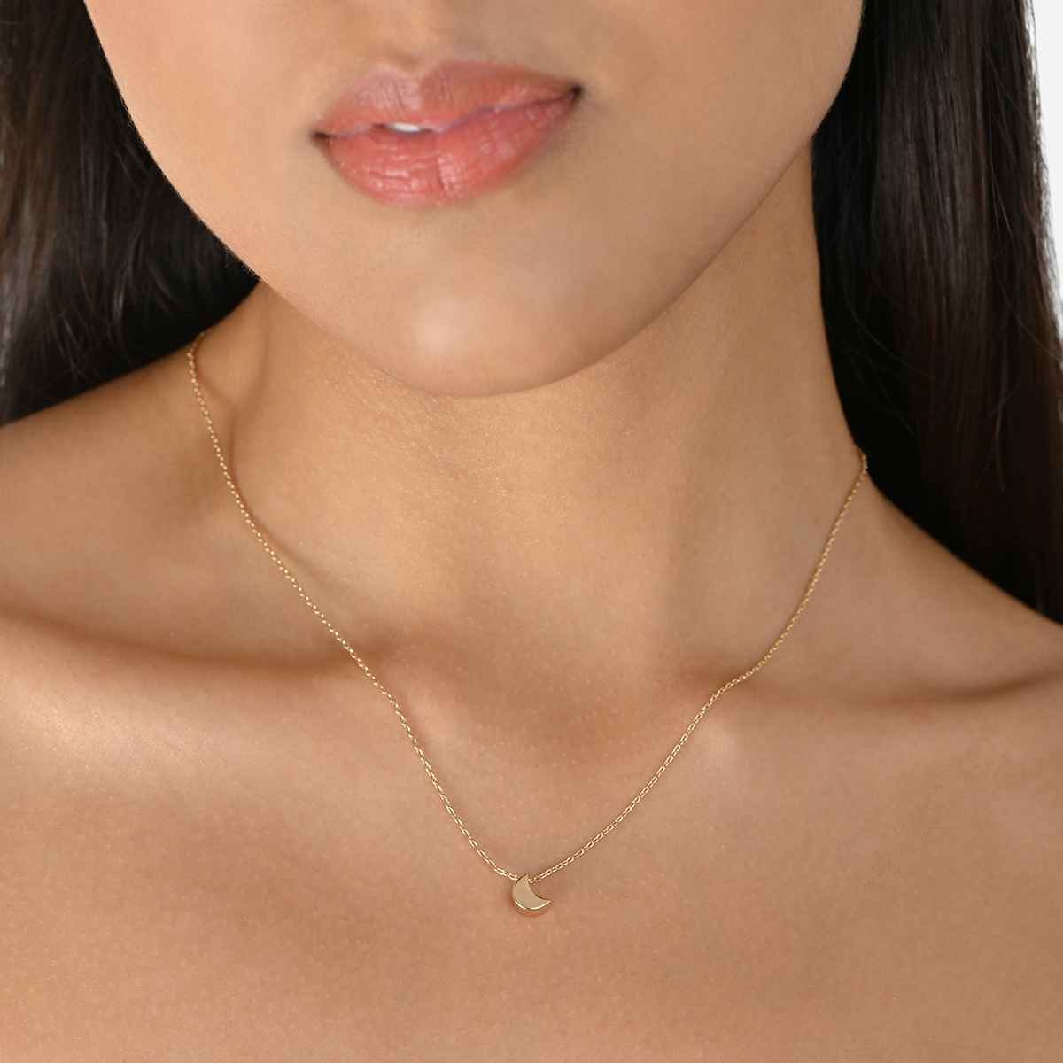 Toniq Crescent Moon Pendant Necklace