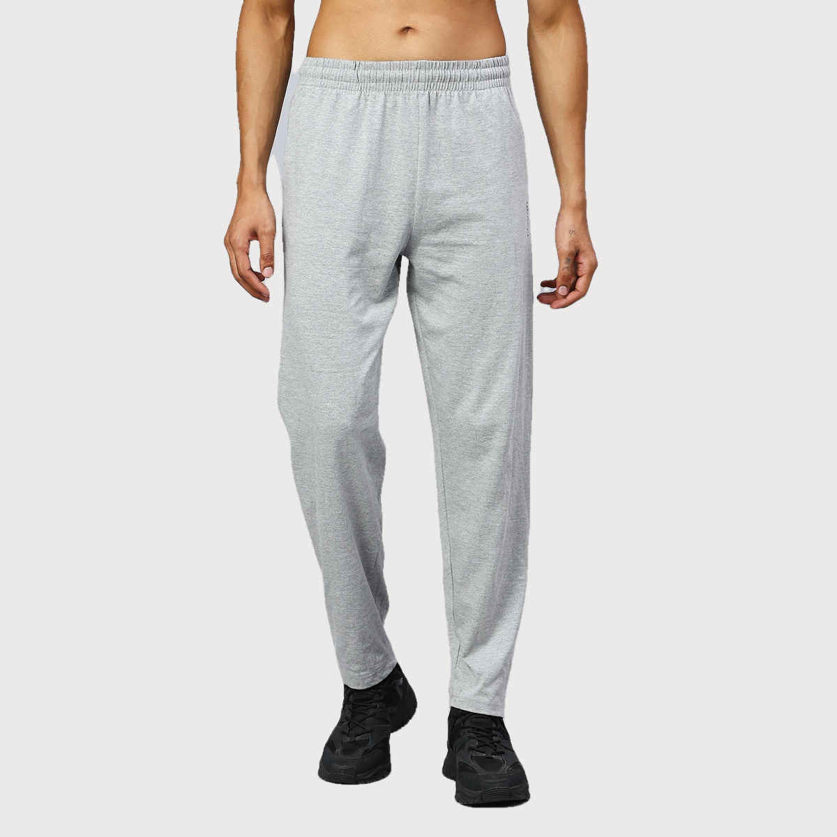 PlayR Men's Lifestyle Core Lower Cotton | Grey Melange - S